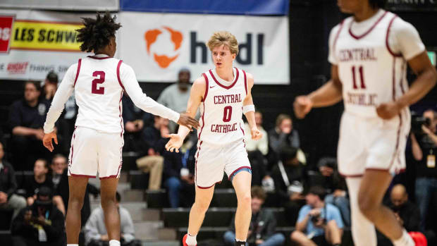 Central Catholic Roosevelt 6A Oregon boys basketball final 2024 Naji Saker-14