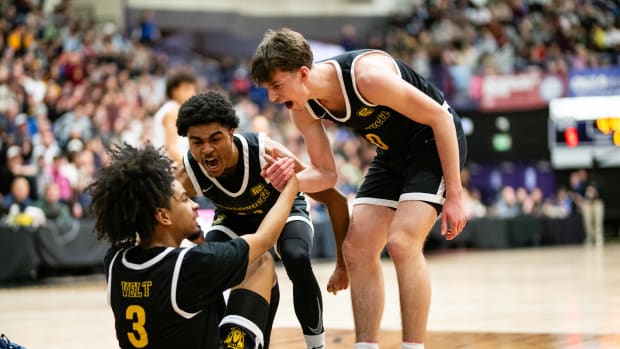 Central Catholic Roosevelt 6A Oregon boys basketball final 2024 Naji Saker-230