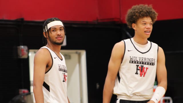 Christian Horry (left) and Trent Perry of Harvard-Westlake.