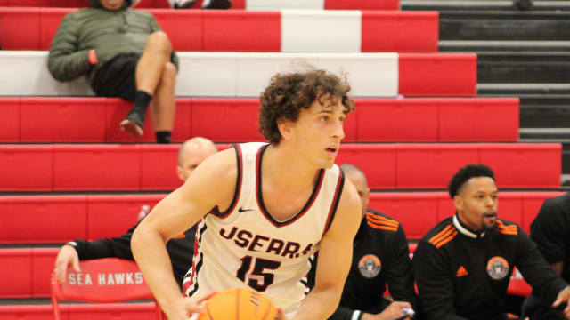 JSerra’s Aidan Fowler scored 31 points in a win over Eastvale Roosevelt on Nov. 28, 2023.