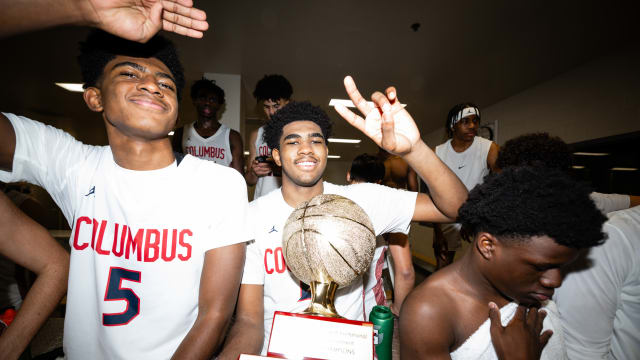 Columbus Harvard Westlake boys basketball Les Schwab Invitational December 30 2023 Naji Saker 2 -Southridge Harvard Westlake boys basketball Les Schwab Invitational postgame December 2023 Naji Saker-463