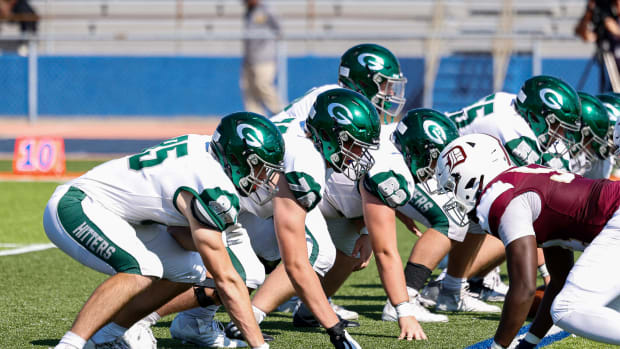 Glenbard West offensive line