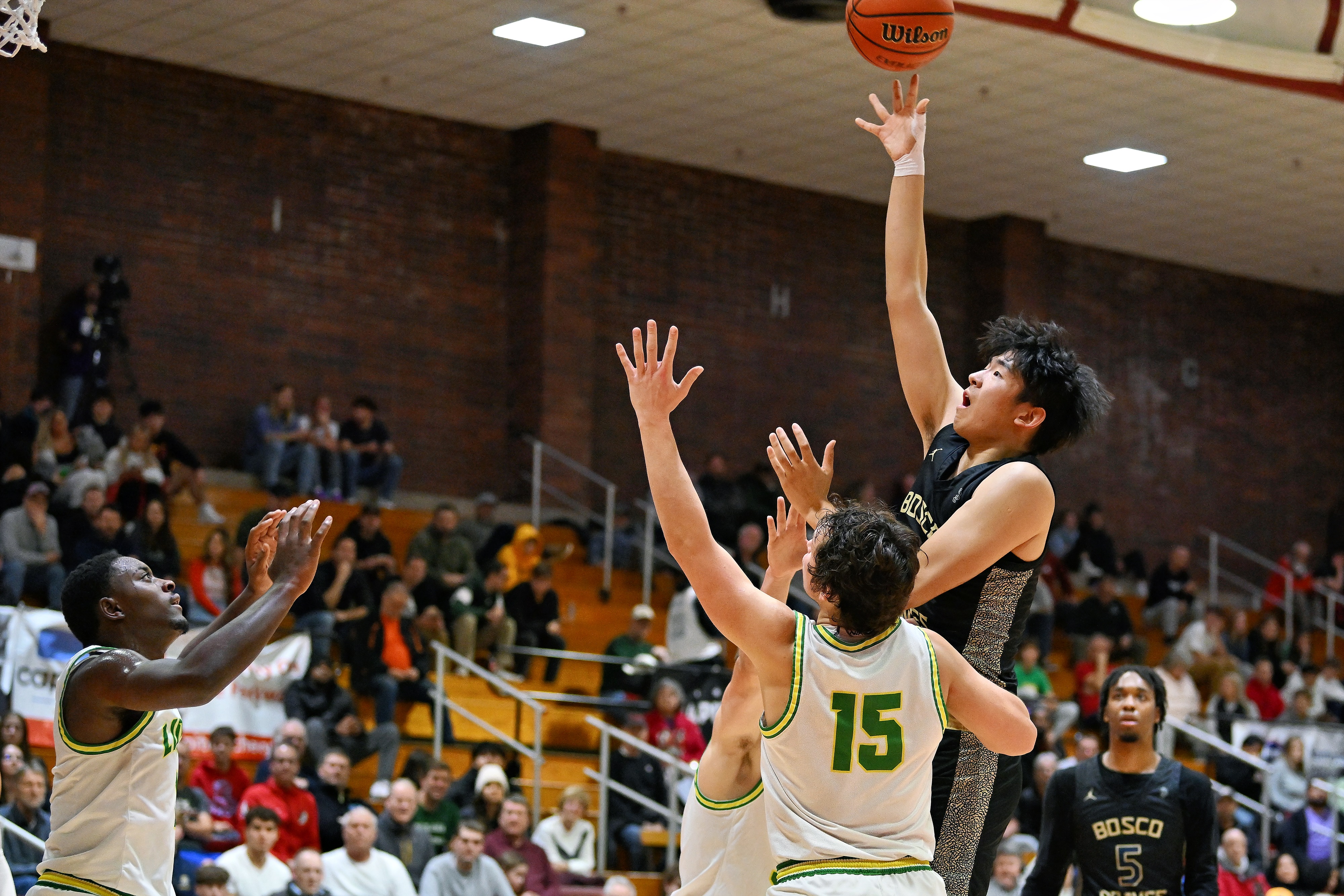 West Linn St. John Bosco boys basketball Oregon Capitol City Classic final Leon Neuschwander 38