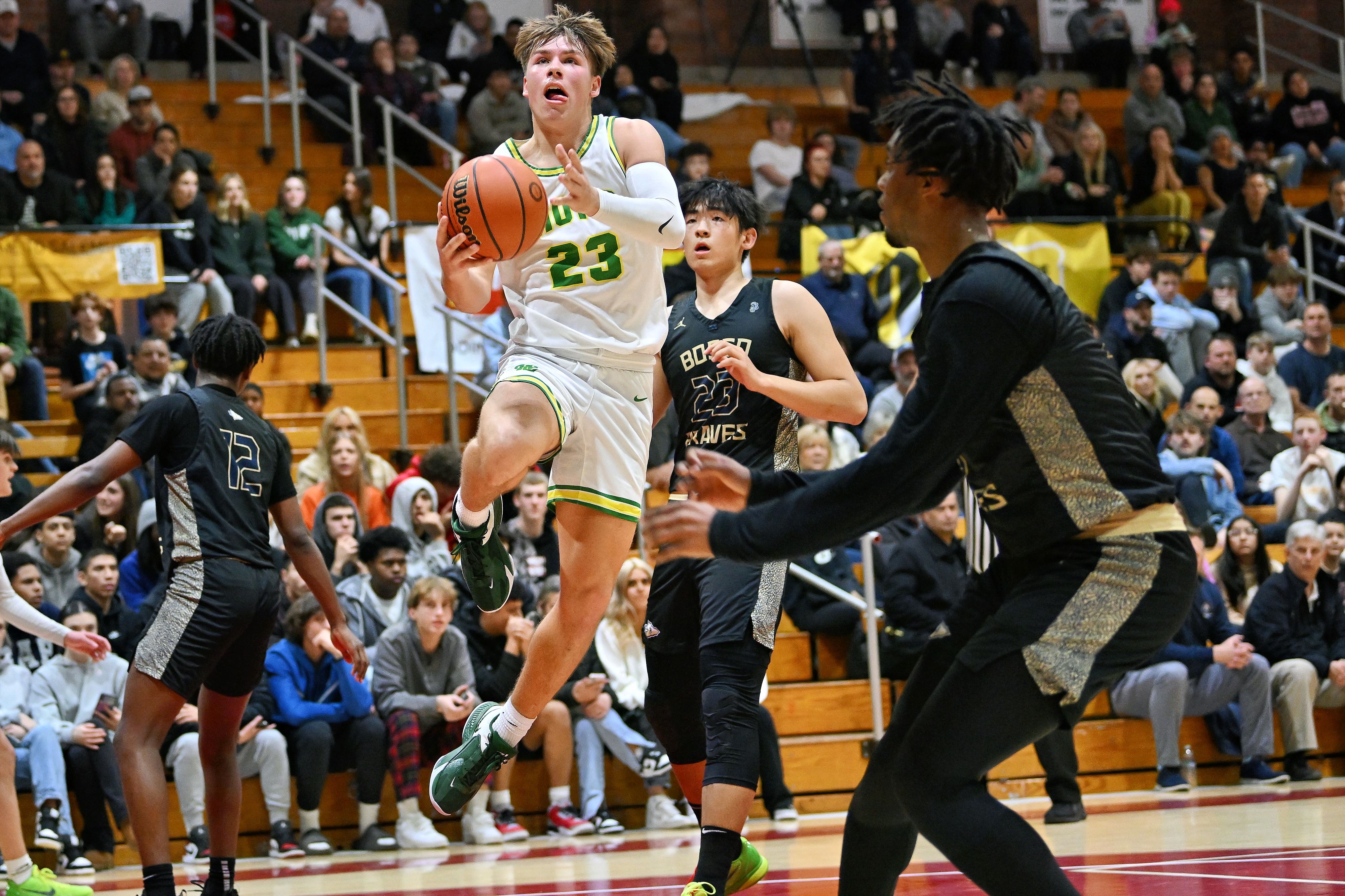 West Linn St. John Bosco boys basketball Oregon Capitol City Classic final Leon Neuschwander 51