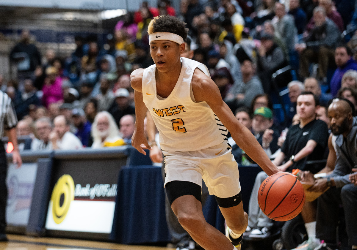 Joliet West Illinois vs Cathedral Indiana boys basketball February 4 2023 Paul Halfacre 14274