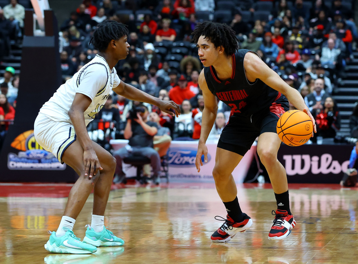 Jared McCain (right) had a brilliant career at Centennial while winning three straight Southern Section Open championships. Photo: Nick Koza. 