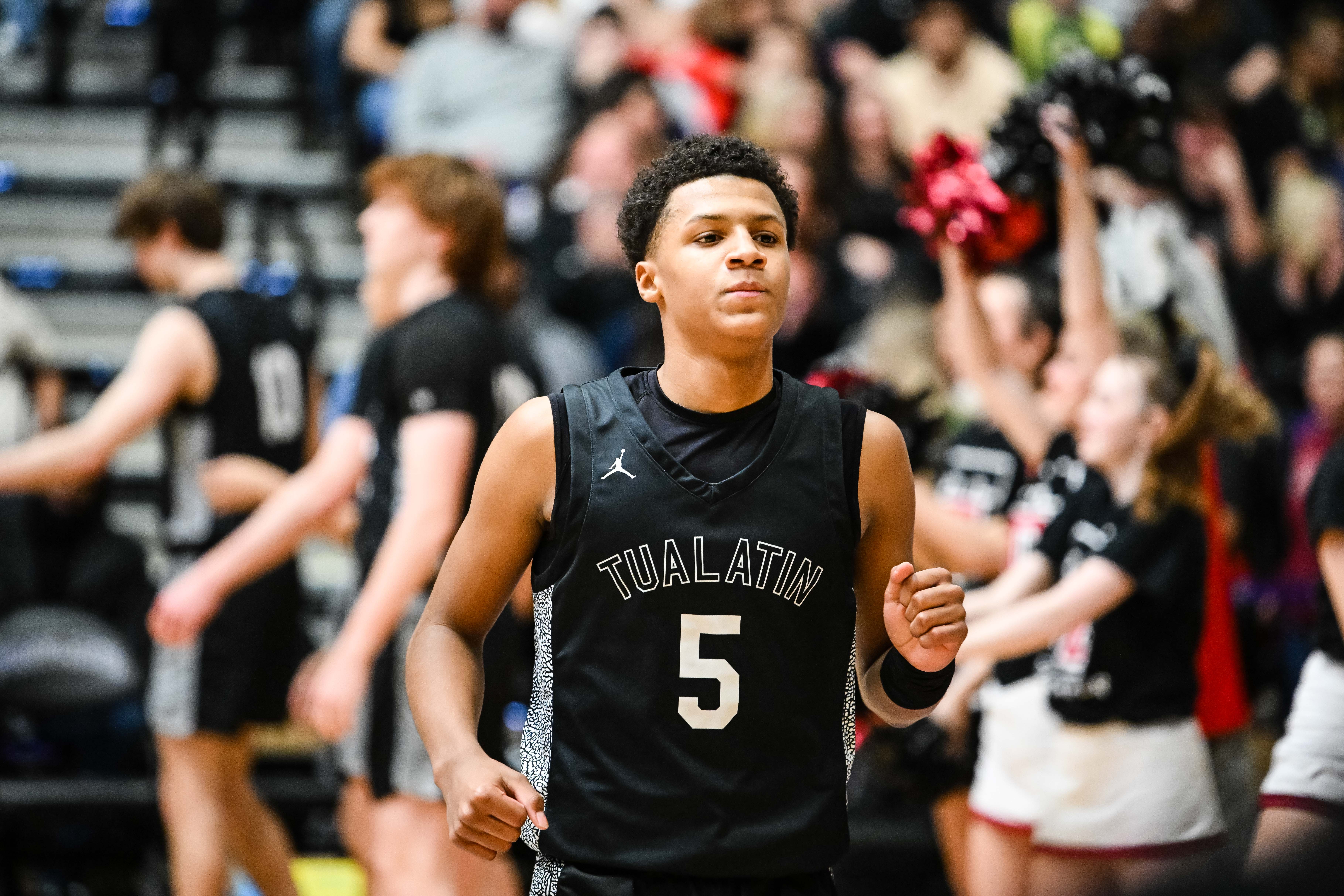 West Linn Tualatin 6A Oregon boys basketball final Naji Saker 1 -28