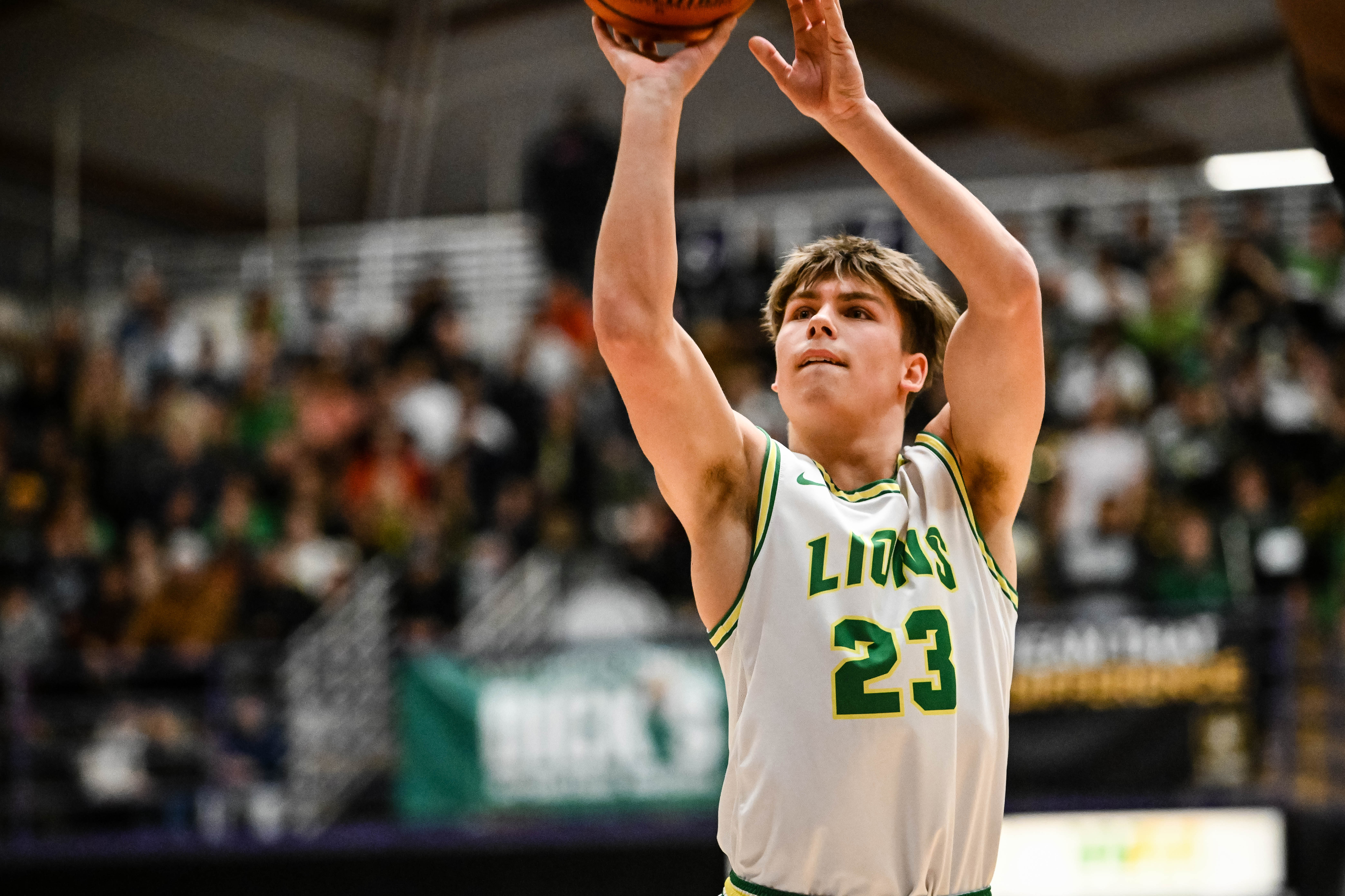 West Linn Tualatin 6A Oregon boys basketball final Naji Saker 1 -39