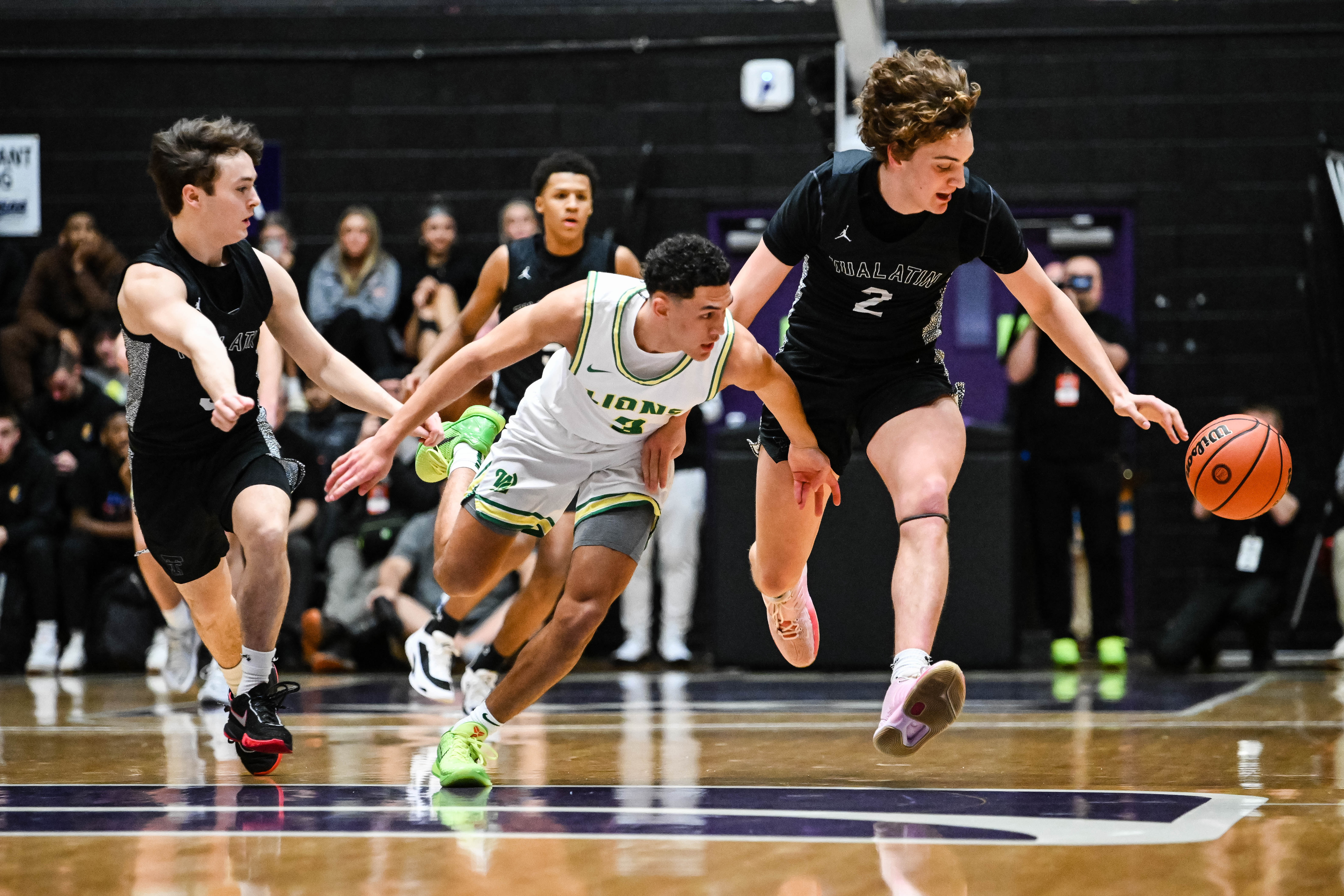 West Linn Tualatin 6A Oregon boys basketball final Naji Saker 1 -41