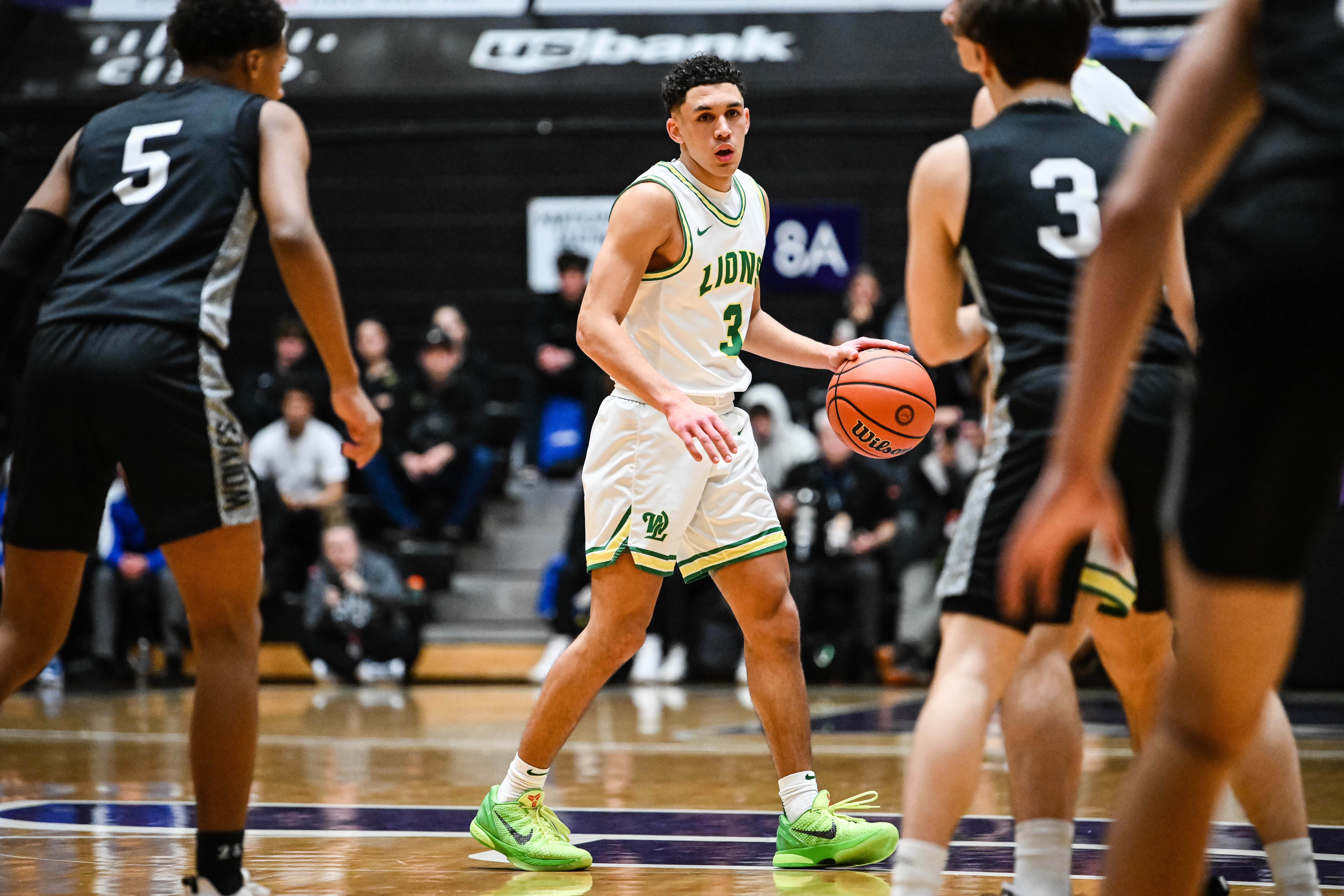 West Linn Tualatin 6A Oregon boys basketball final Naji Saker 1 -44