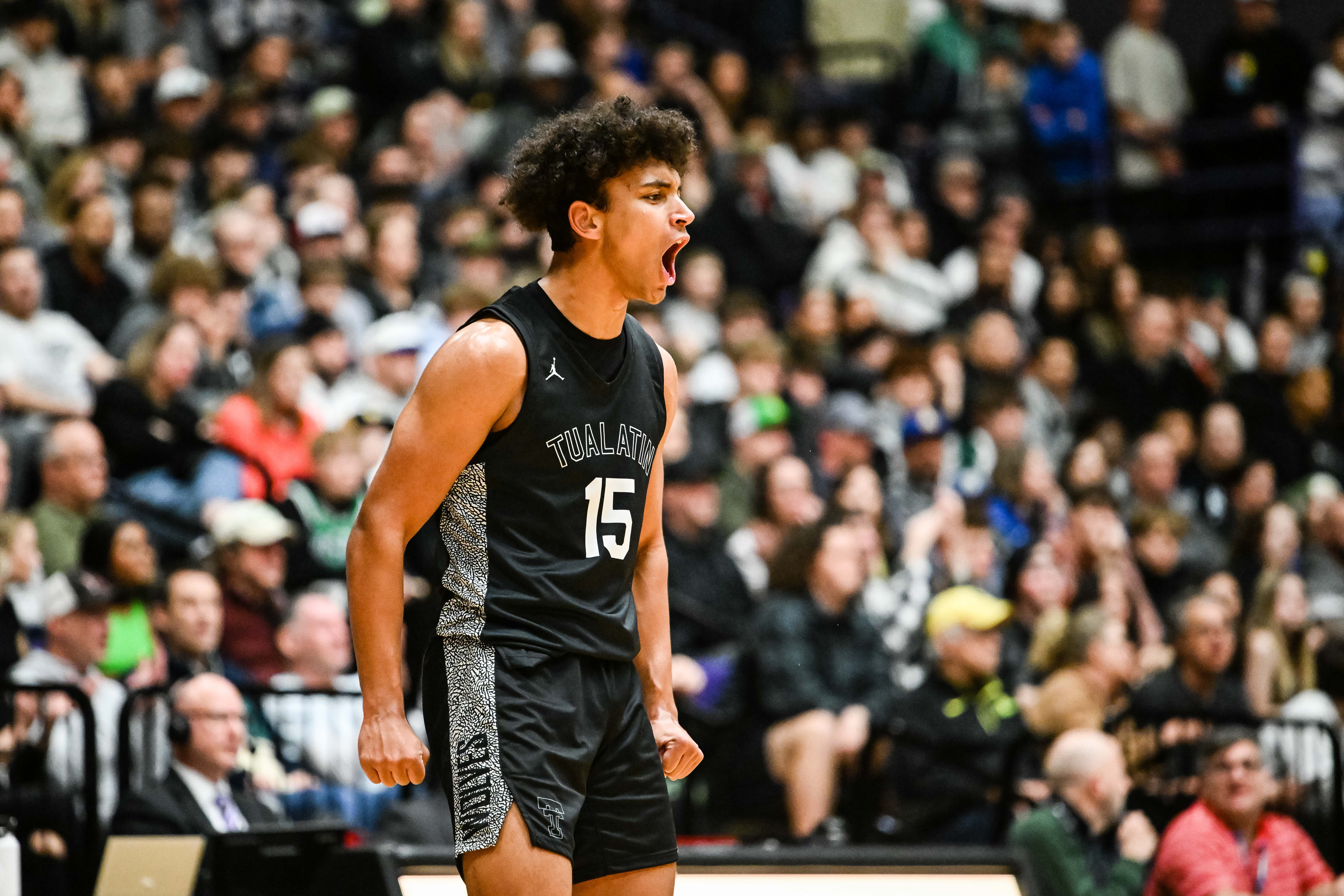 West Linn Tualatin 6A Oregon boys basketball final Naji Saker 1 -59