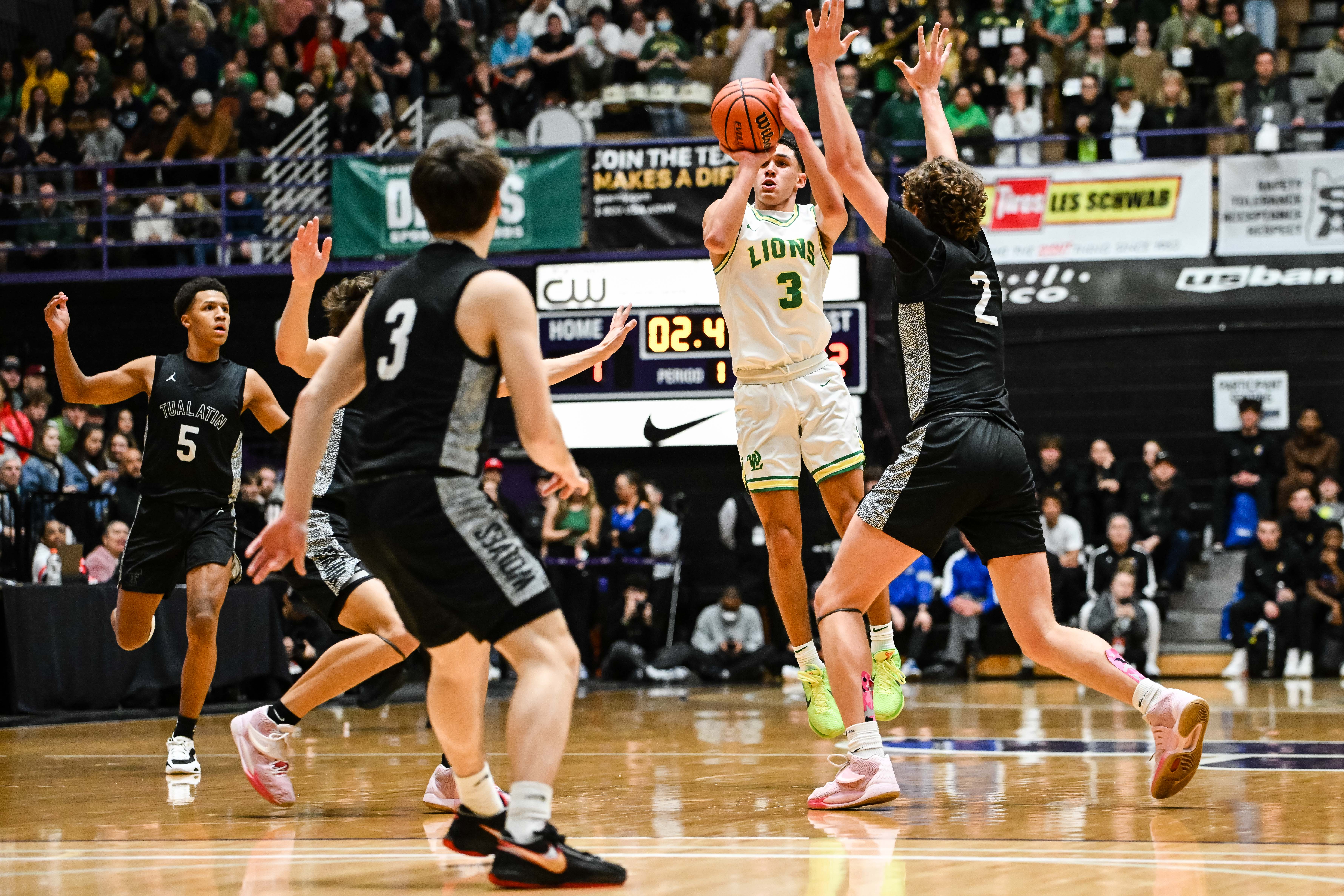 West Linn Tualatin 6A Oregon boys basketball final Naji Saker 1 -71