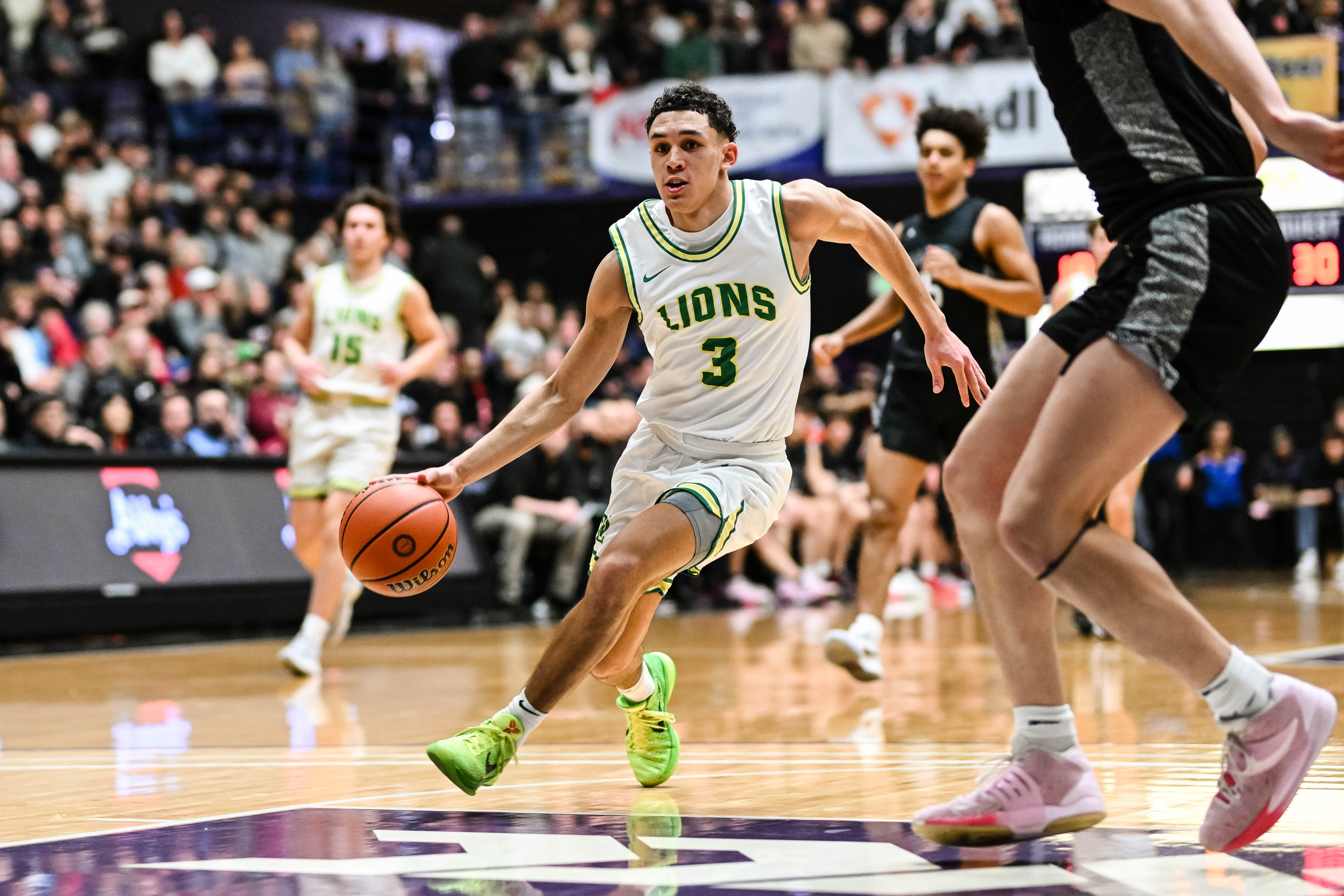 West Linn Tualatin 6A Oregon boys basketball final Naji Saker 1 -99