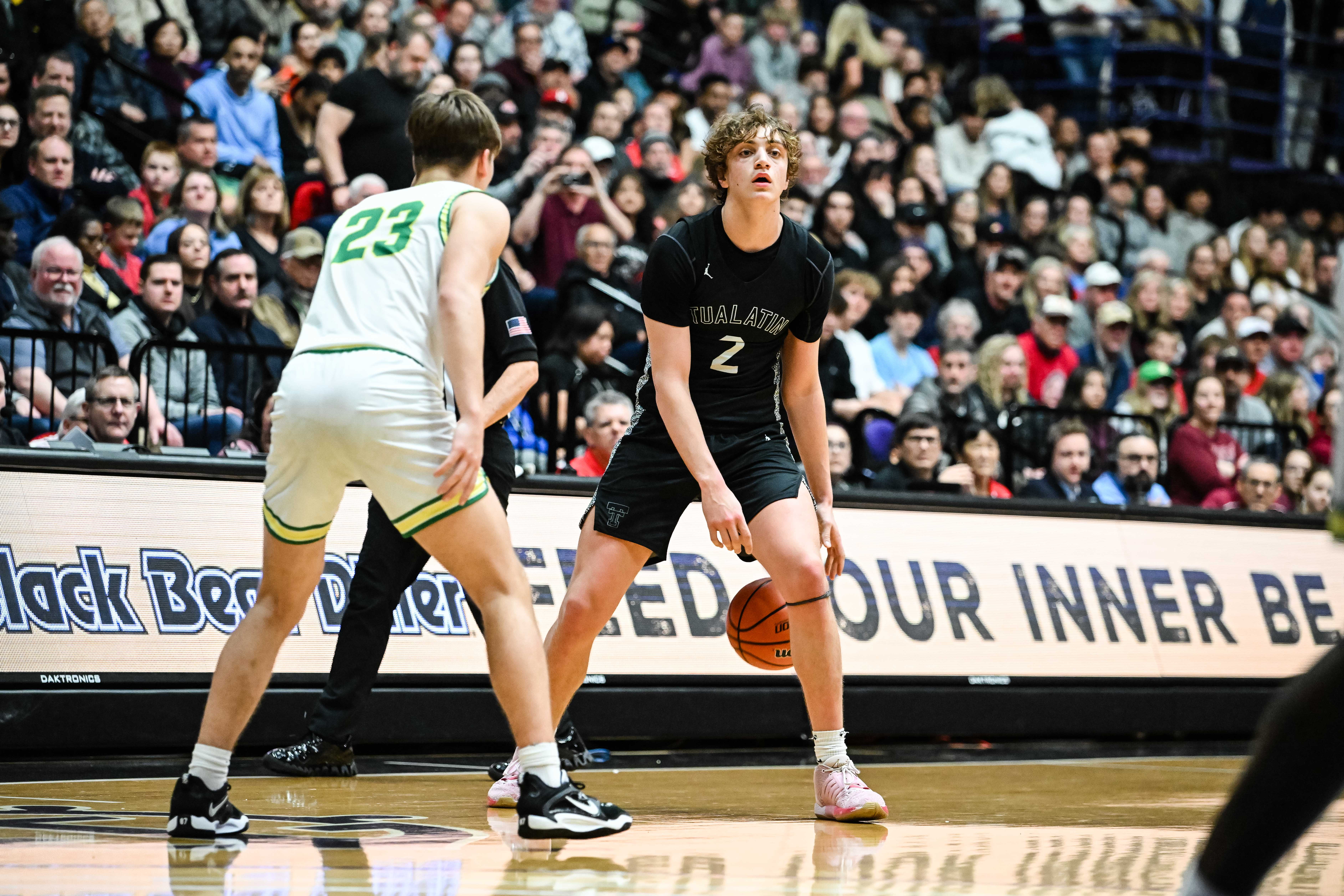 West Linn Tualatin 6A Oregon boys basketball final Naji Saker 1 -96