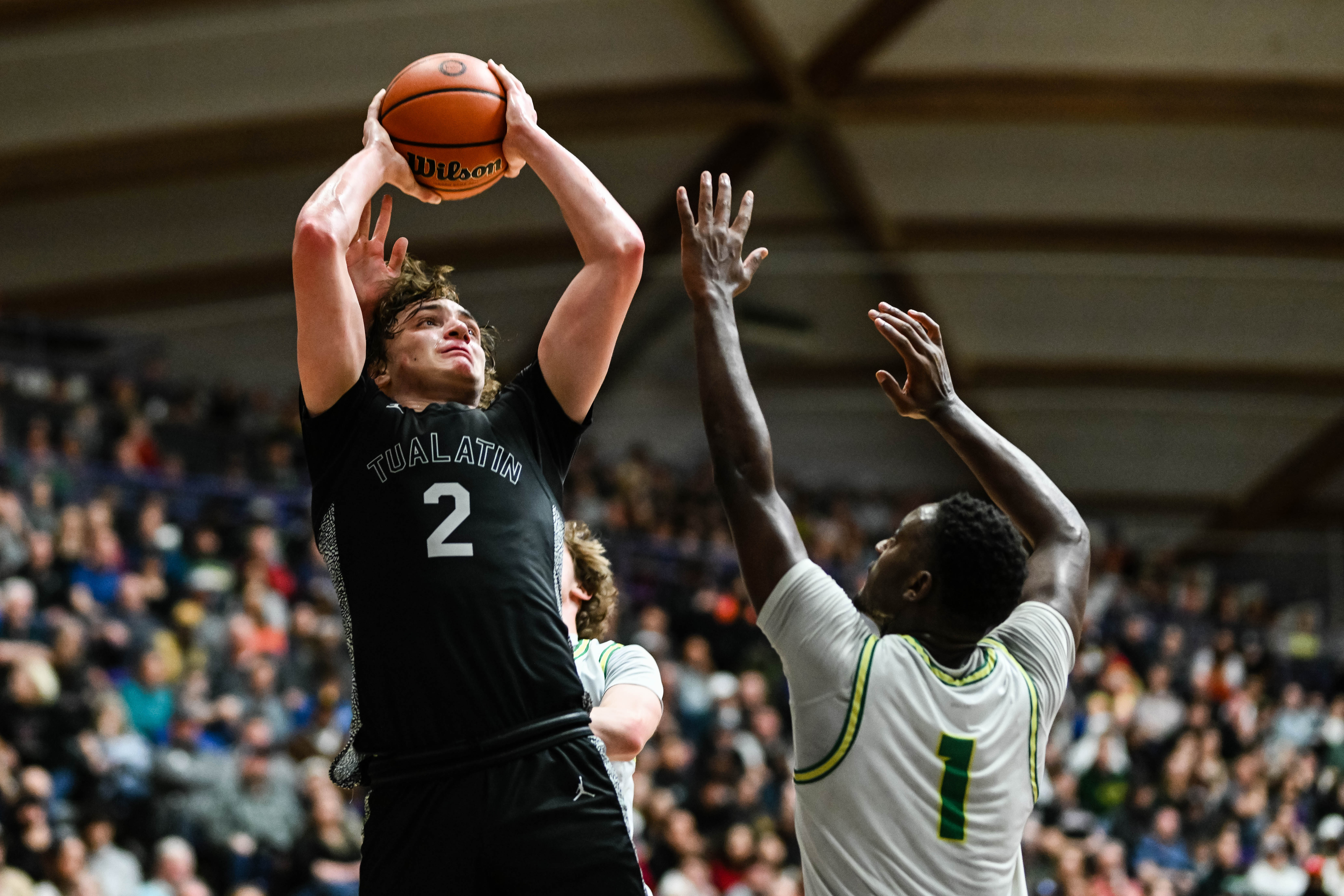 West Linn Tualatin 6A Oregon boys basketball final Naji Saker 1 -134