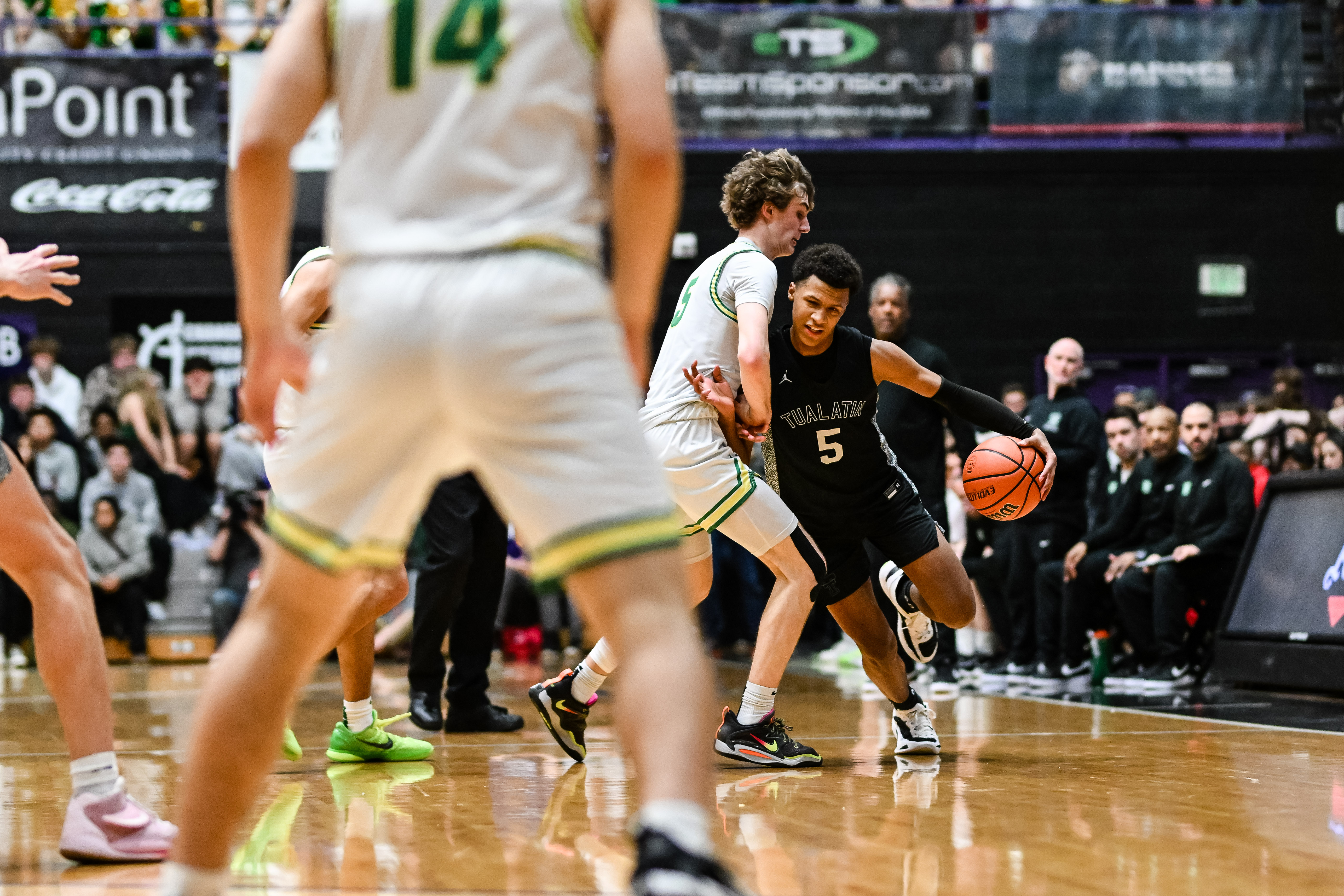 West Linn Tualatin 6A Oregon boys basketball final Naji Saker 1 -144