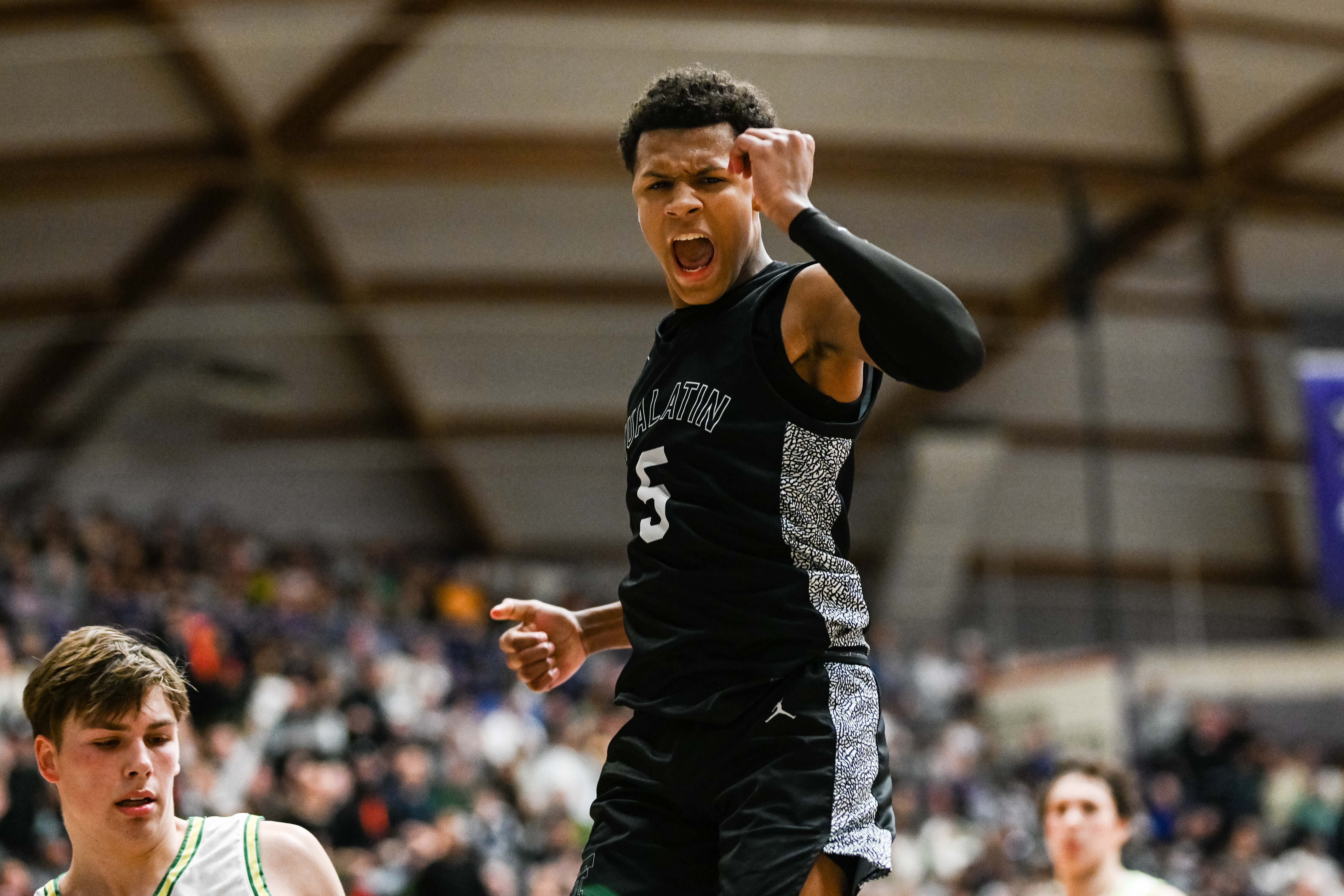 West Linn Tualatin 6A Oregon boys basketball final Naji Saker 1 -148