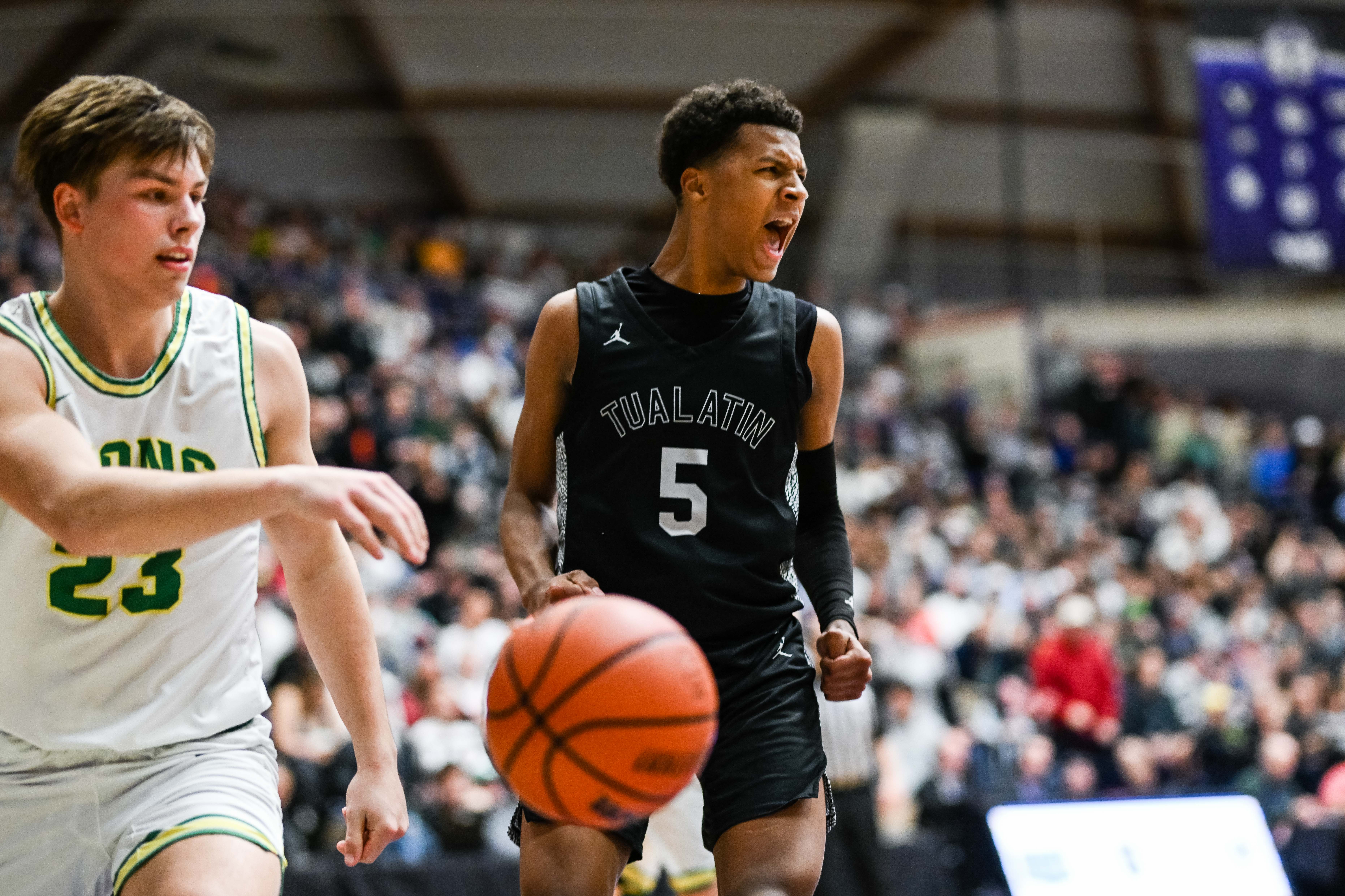 West Linn Tualatin 6A Oregon boys basketball final Naji Saker 1 -150