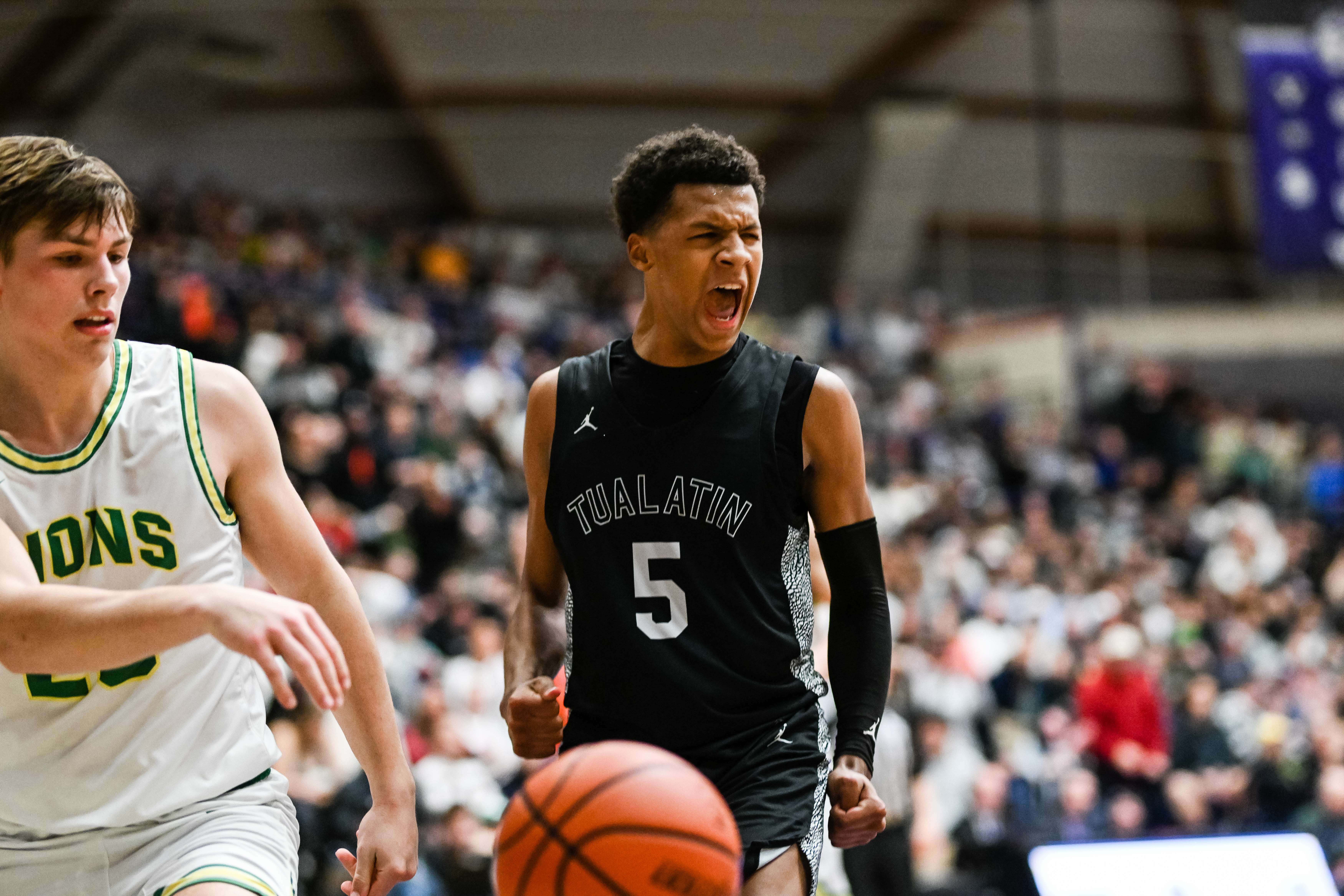 West Linn Tualatin 6A Oregon boys basketball final Naji Saker 1 -149