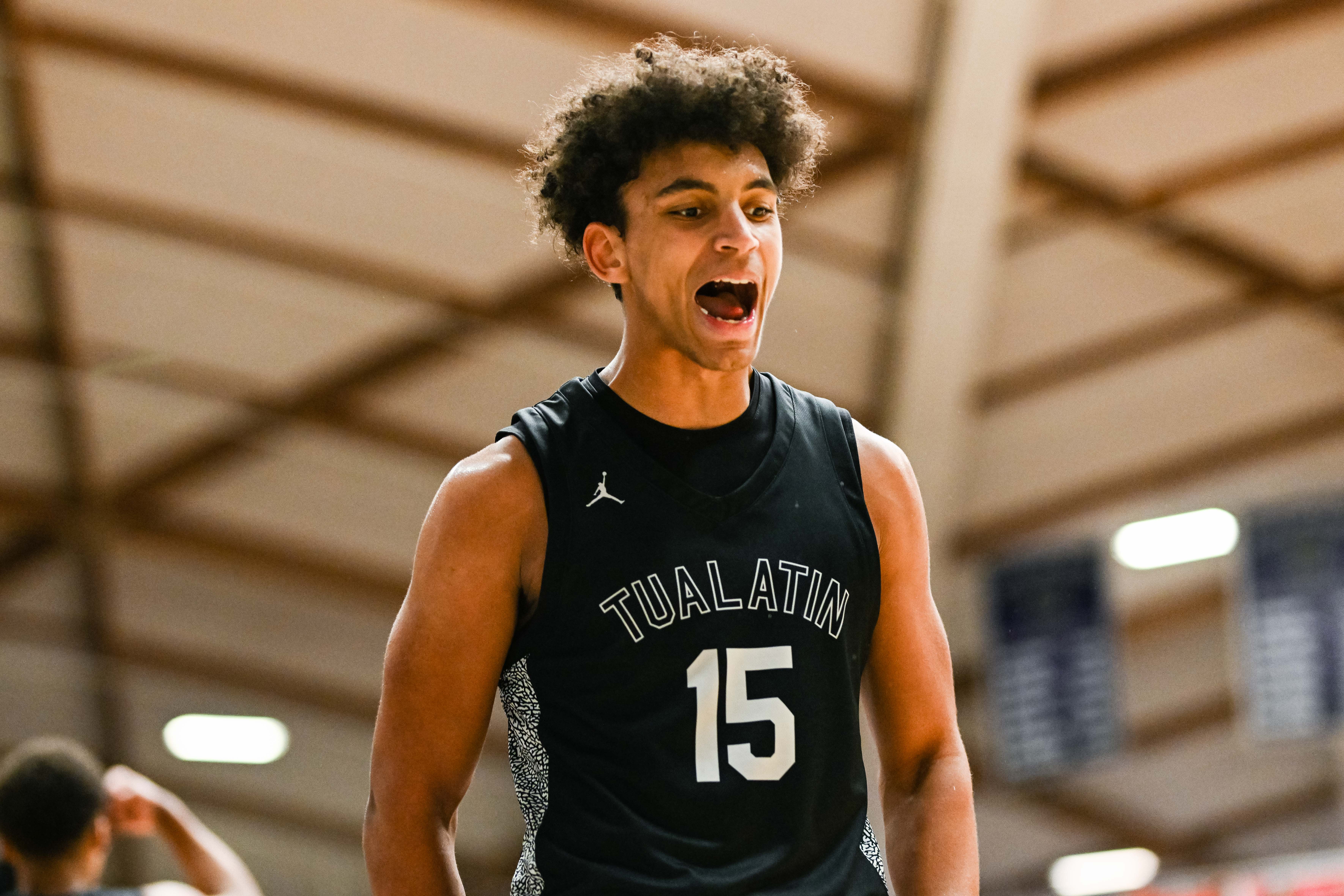 West Linn Tualatin 6A Oregon boys basketball final Naji Saker 1 -109