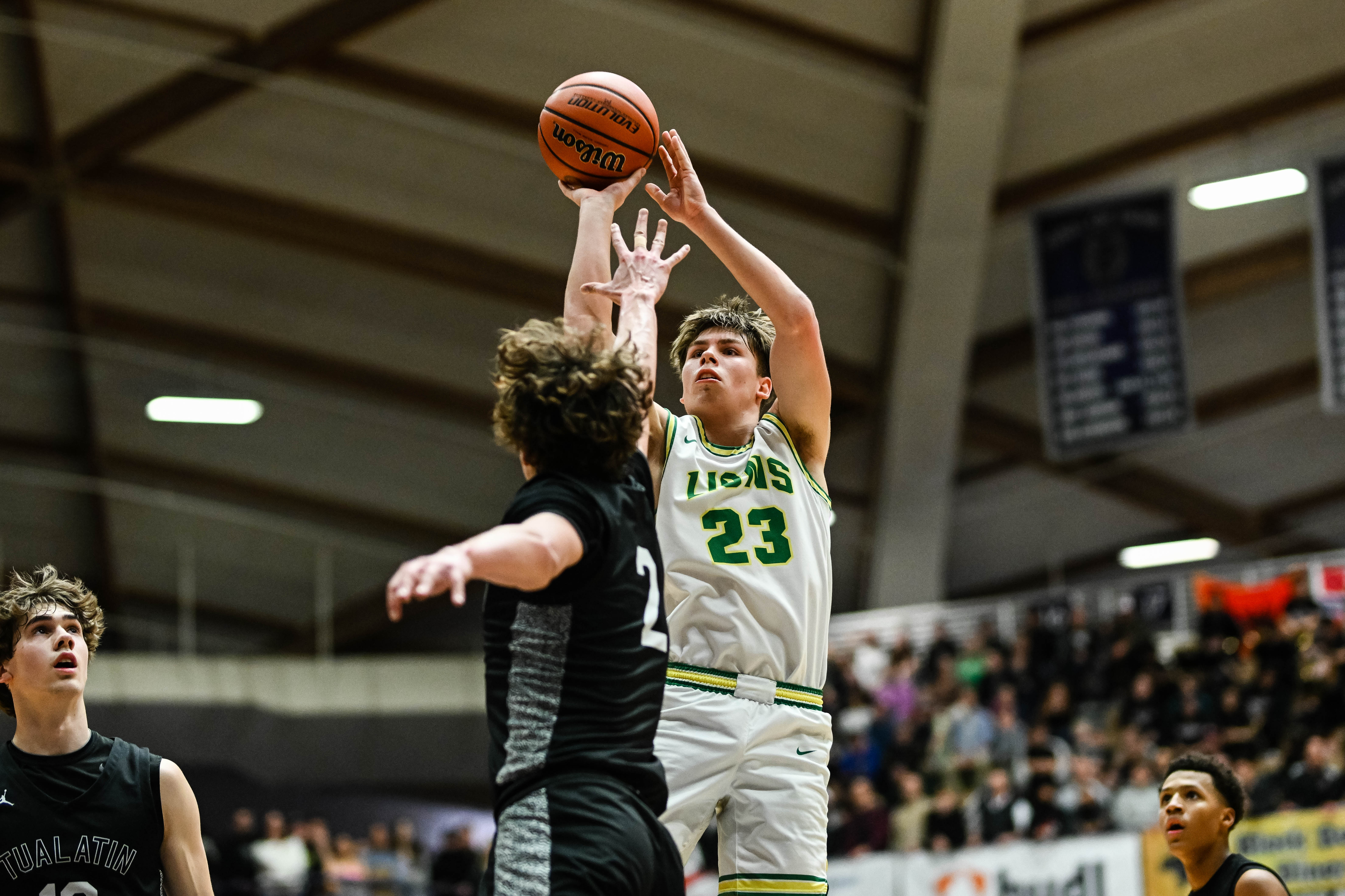 West Linn Tualatin 6A Oregon boys basketball final Naji Saker 1 -119