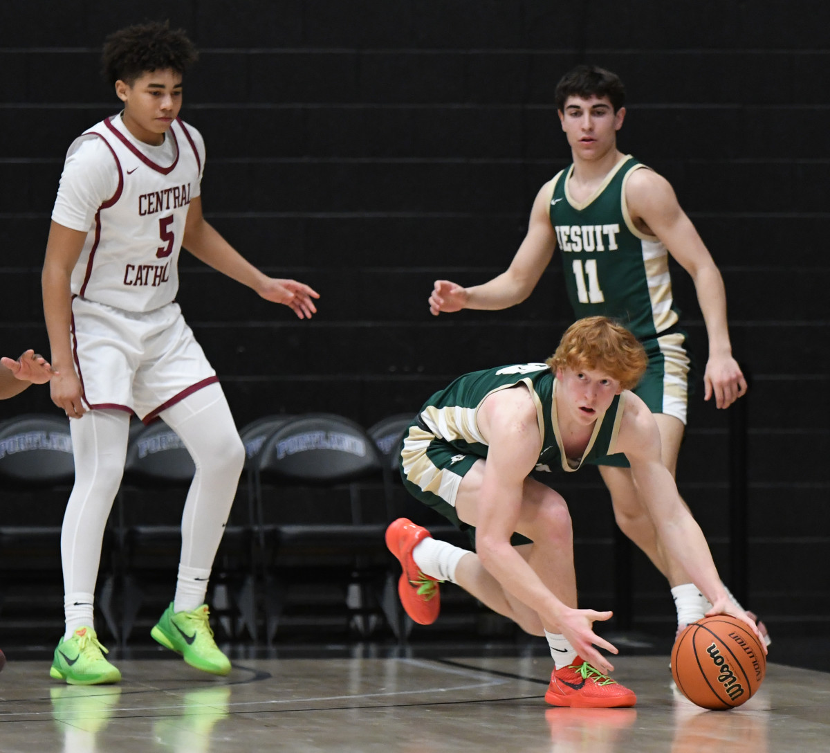 Jesuit Central Catholic 6A Oregon boys basketball quarterfinal 2024 Taylor Balkom 15