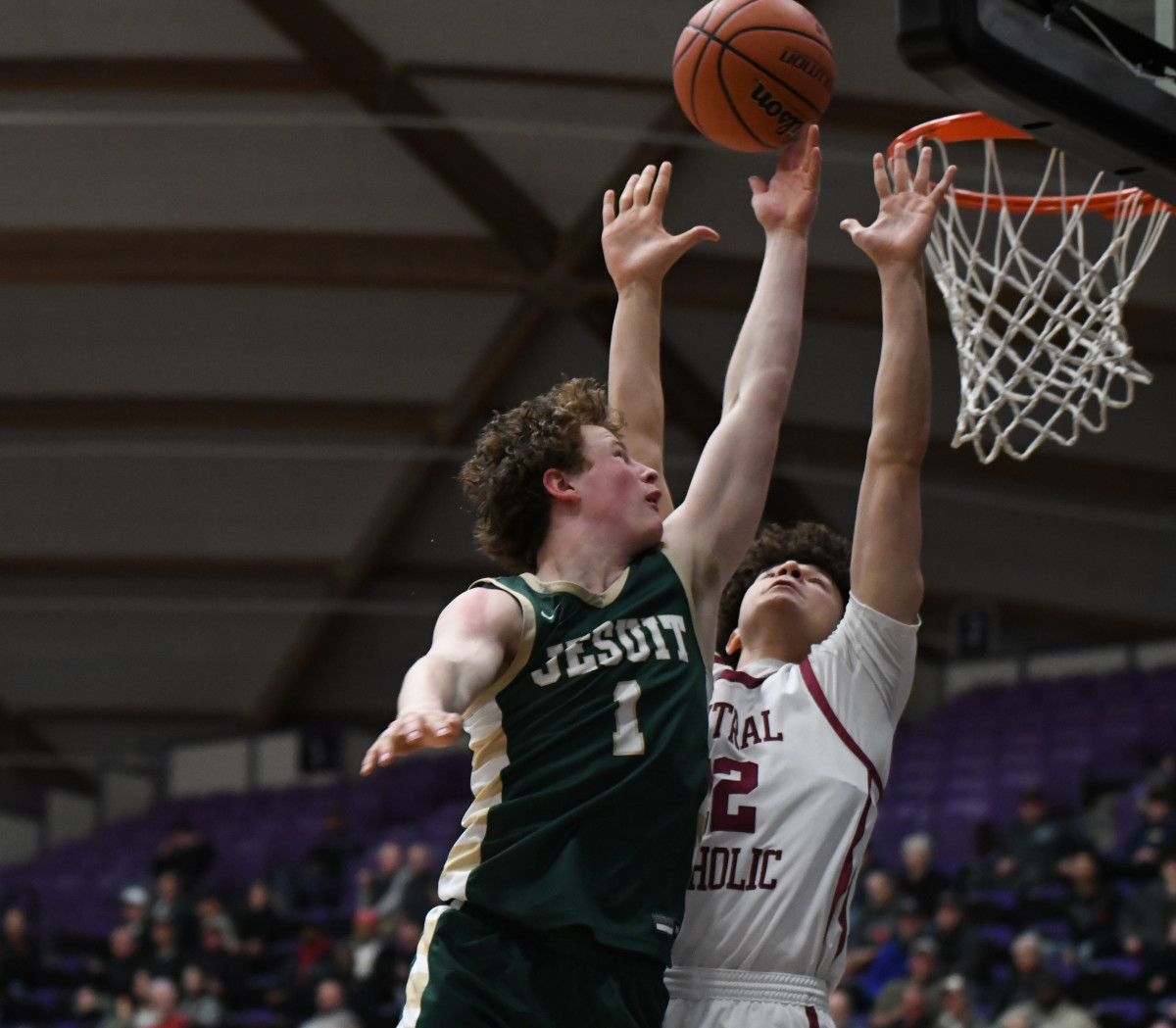 Jesuit Central Catholic 6A Oregon boys basketball quarterfinal 2024 Taylor Balkom 23