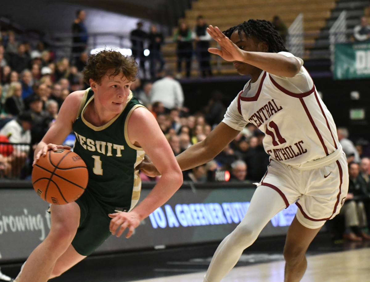 Jesuit Central Catholic 6A Oregon boys basketball quarterfinal 2024 Taylor Balkom 30