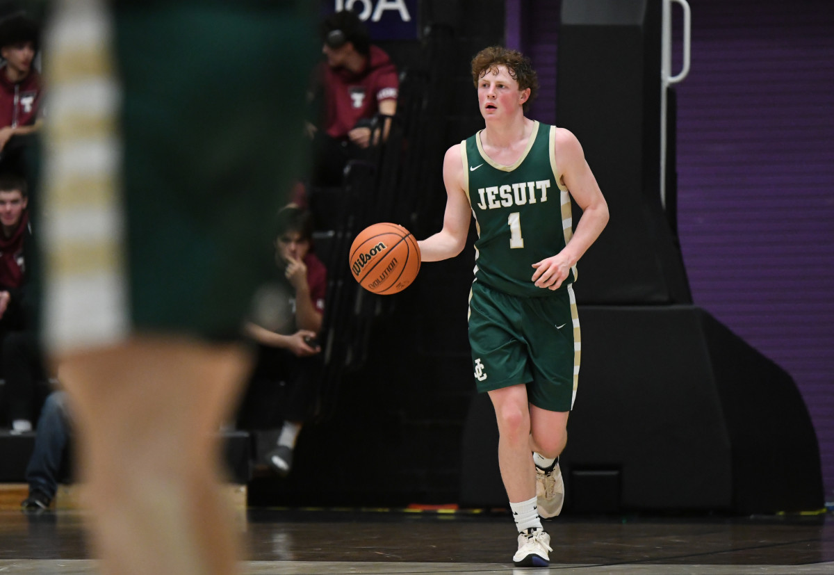 Jesuit Central Catholic 6A Oregon boys basketball quarterfinal 2024 Taylor Balkom 33