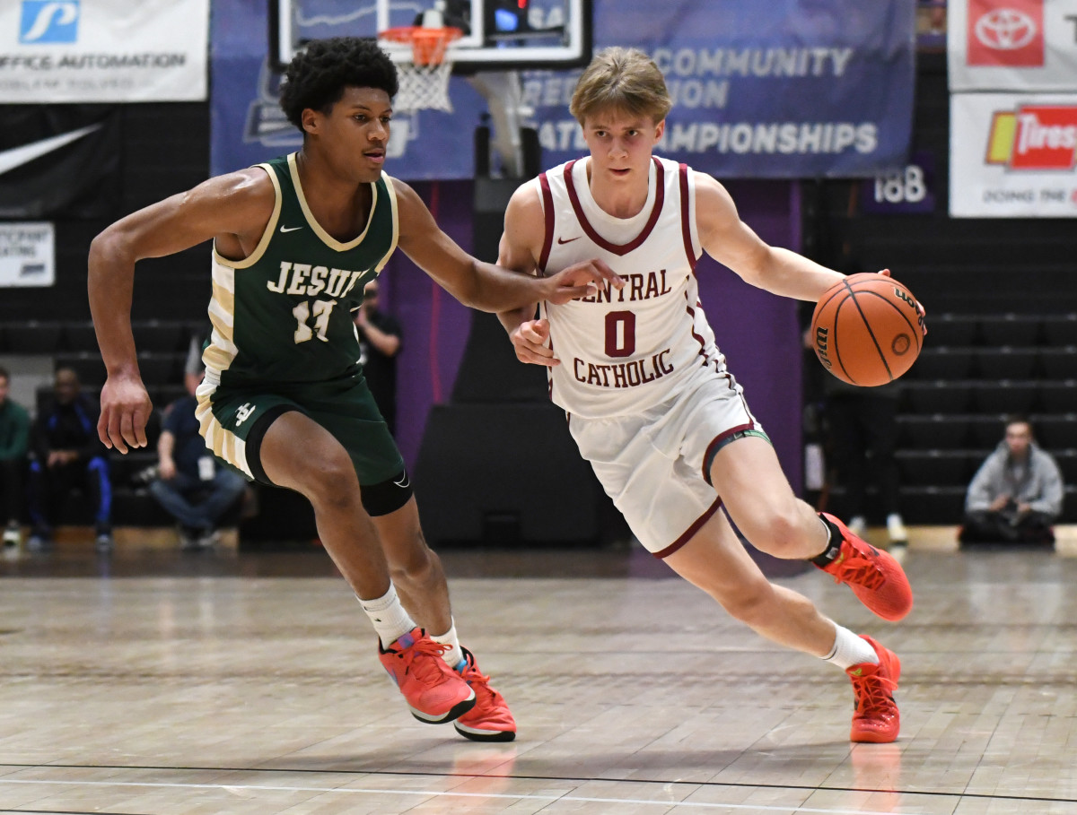 Jesuit Central Catholic 6A Oregon boys basketball quarterfinal 2024 Taylor Balkom 43