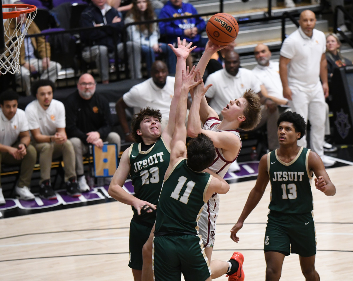 Jesuit Central Catholic 6A Oregon boys basketball quarterfinal 2024 Taylor Balkom 38