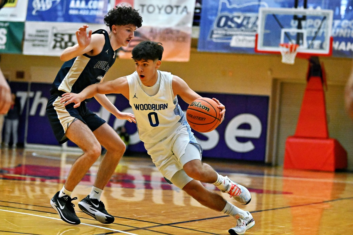 a Woodburn West Albany 5A Oregon boys basketball quarterfinal 2024 Leon Neuschwander 7