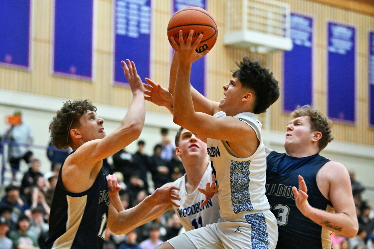 a Woodburn West Albany 5A Oregon boys basketball quarterfinal 2024 Leon Neuschwander 9