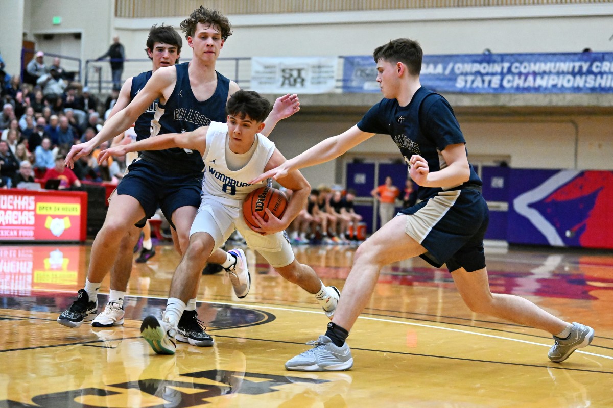 a Woodburn West Albany 5A Oregon boys basketball quarterfinal 2024 Leon Neuschwander 29