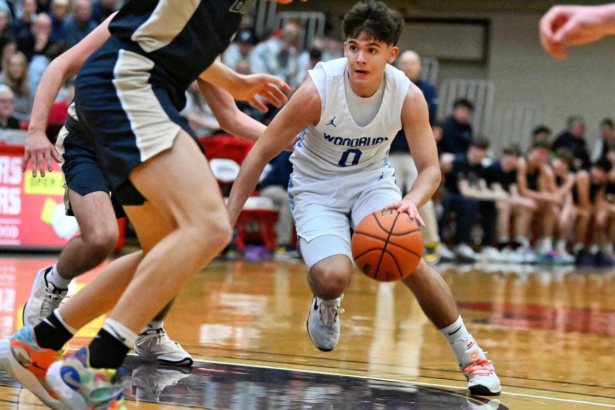 a Woodburn West Albany 5A Oregon boys basketball quarterfinal 2024 Leon Neuschwander 32