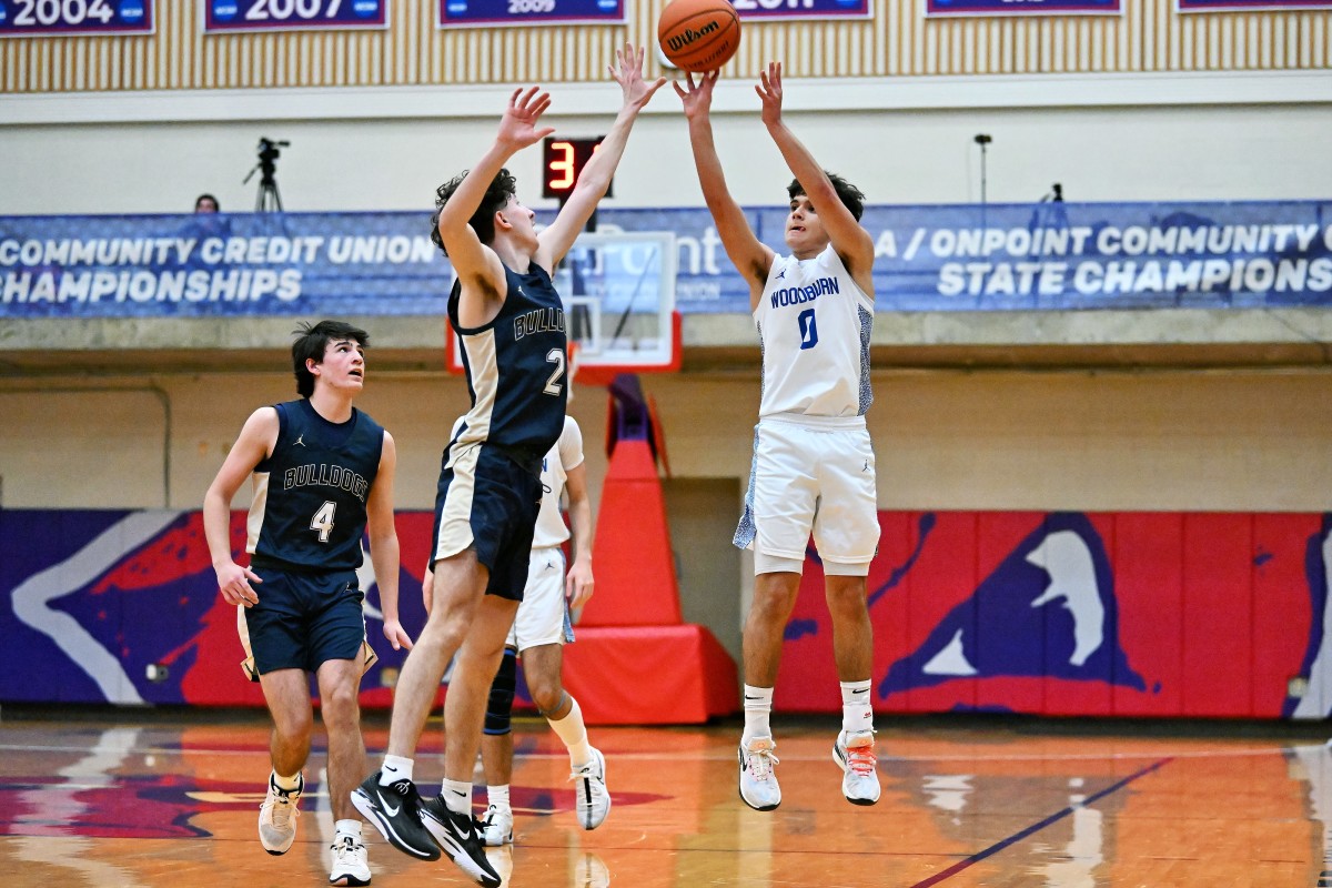 a Woodburn West Albany 5A Oregon boys basketball quarterfinal 2024 Leon Neuschwander 31