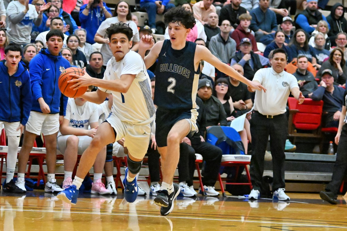 a Woodburn West Albany 5A Oregon boys basketball quarterfinal 2024 Leon Neuschwander 42