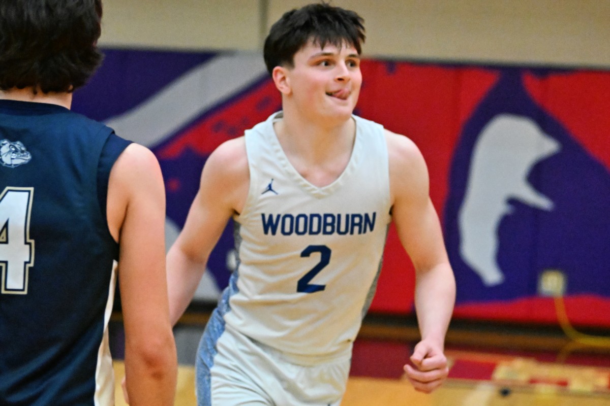 a Woodburn West Albany 5A Oregon boys basketball quarterfinal 2024 Leon Neuschwander 60