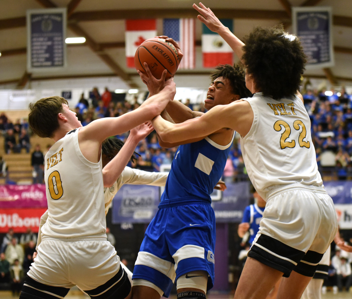 Grant Roosevelt 6A Oregon boys basketball quarterfinal 2024 Taylor Balkom 12