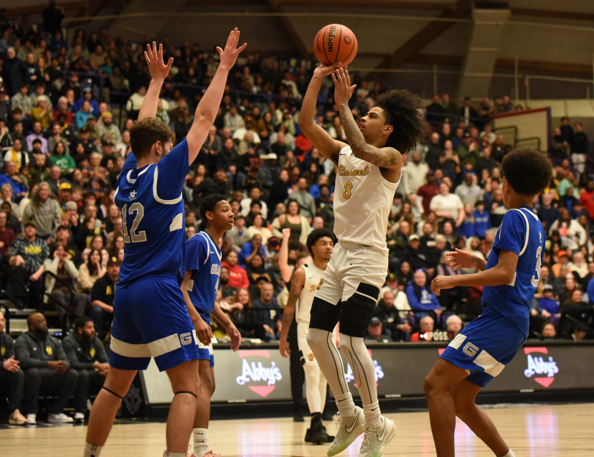 Grant Roosevelt 6A Oregon boys basketball quarterfinal 2024 Taylor Balkom 23