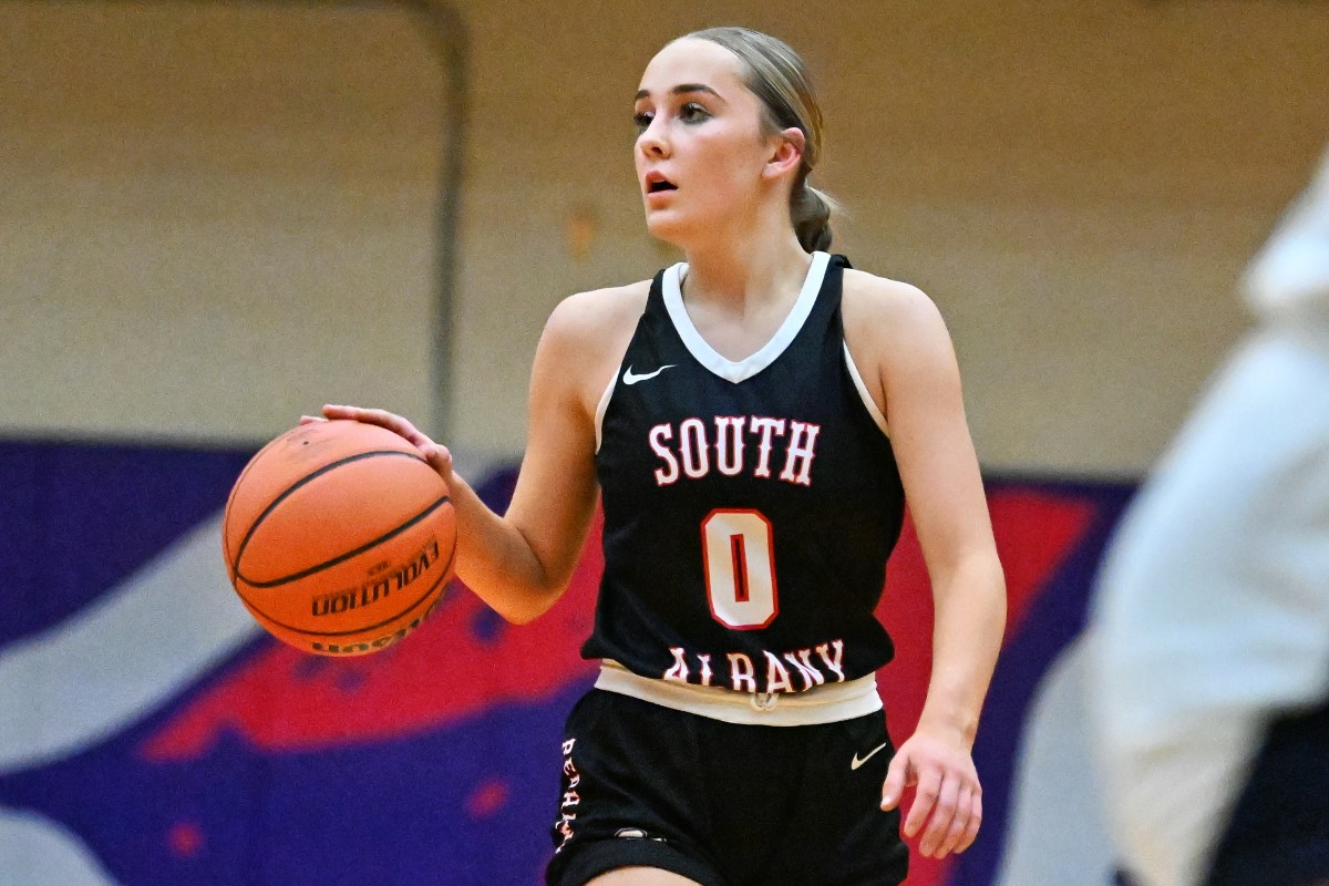 a Corvallis South Albany 5A Oregon girls basketball quarterfinal 2024 Leon Neuschwander 30