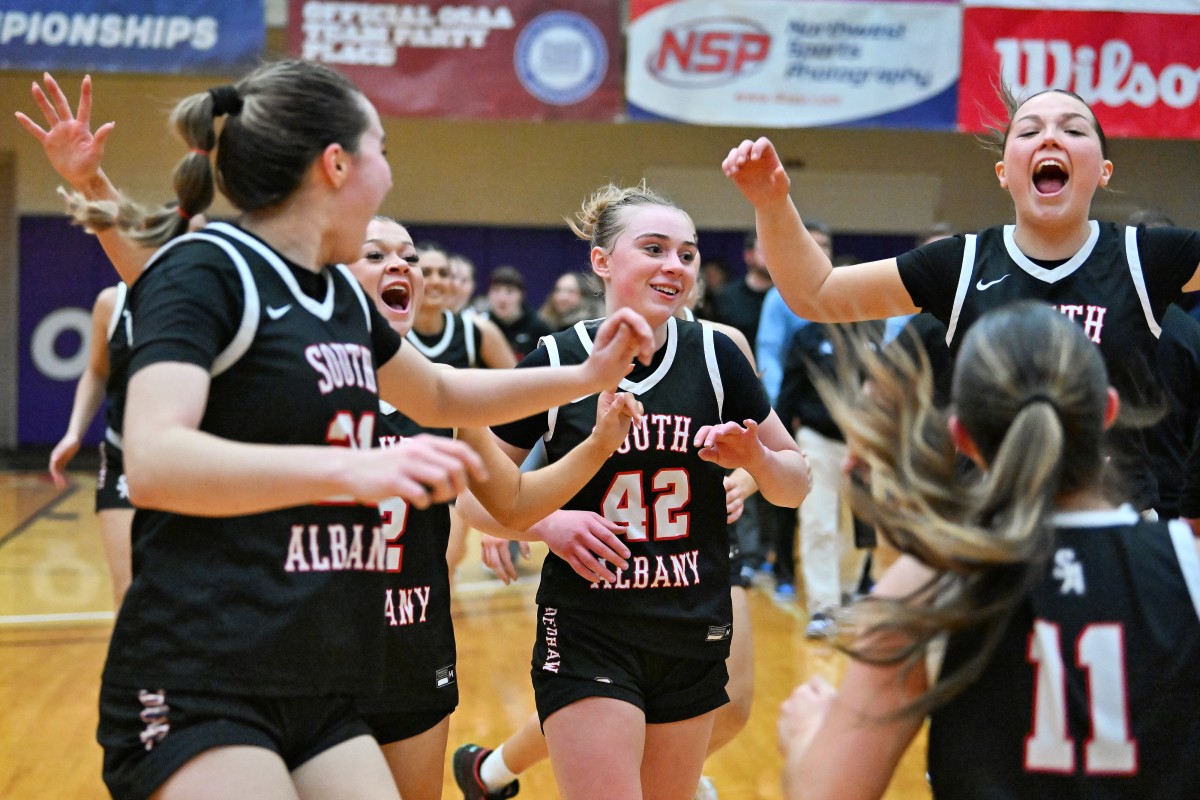 a Corvallis South Albany 5A Oregon girls basketball quarterfinal 2024 Leon Neuschwander 58