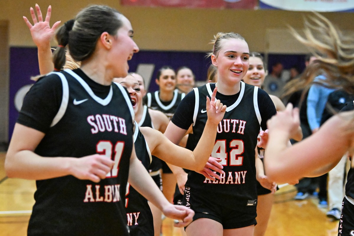 a Corvallis South Albany 5A Oregon girls basketball quarterfinal 2024 Leon Neuschwander 56