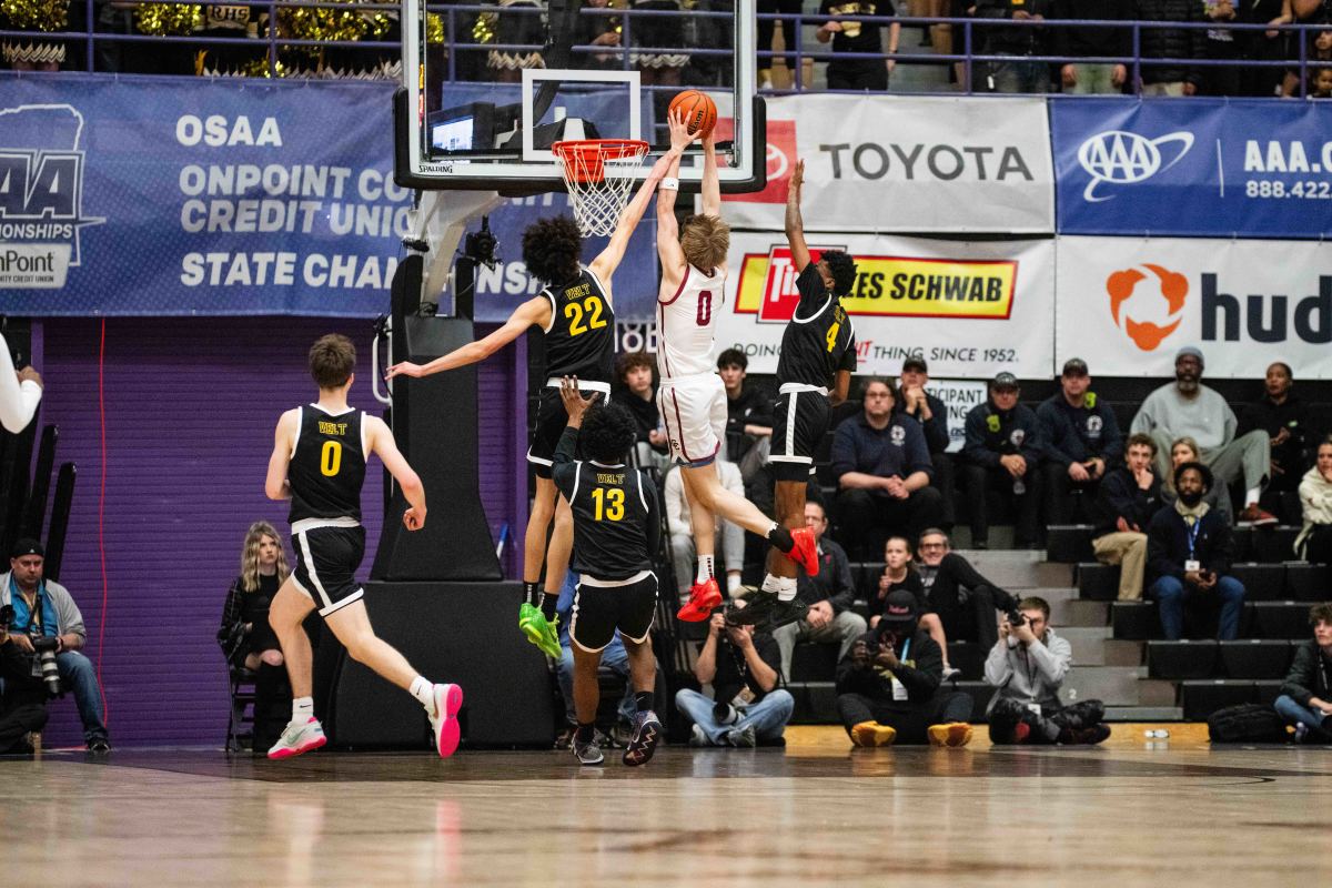 Central Catholic Roosevelt 6A Oregon boys basketball final 2024 Naji Saker-11