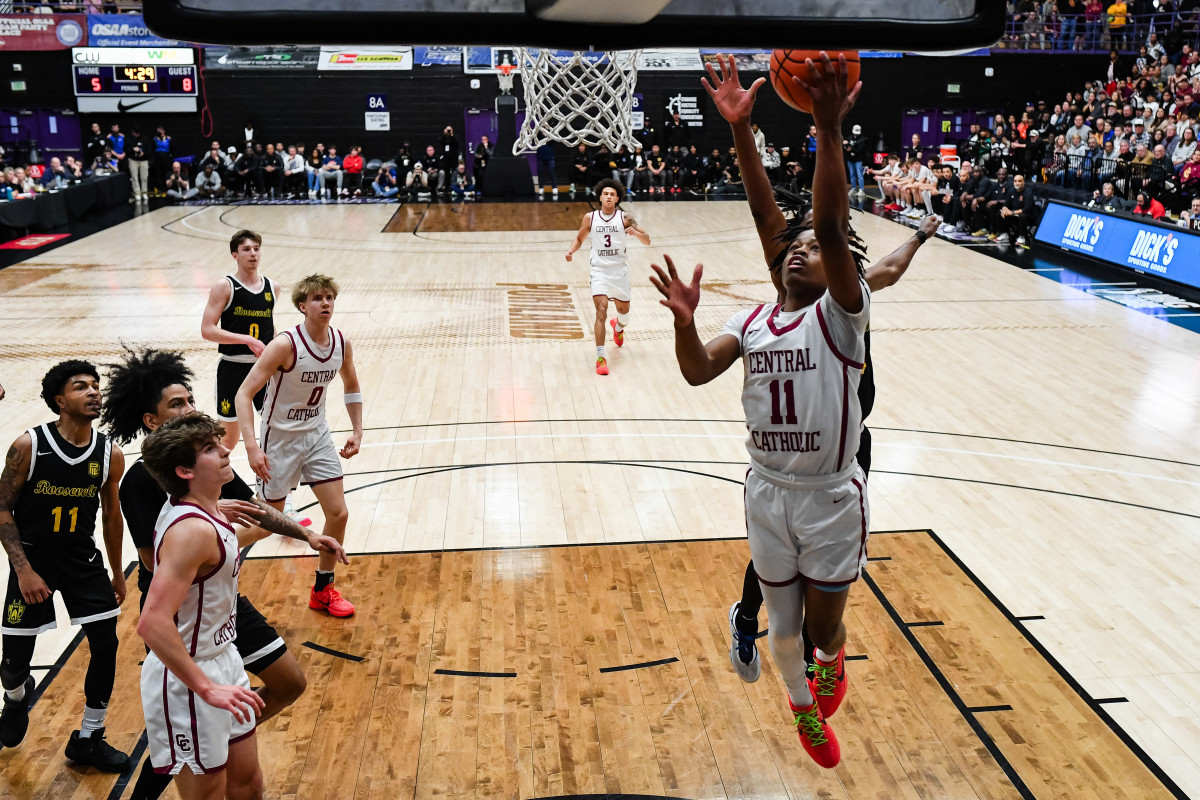 Central Catholic Roosevelt 6A Oregon boys basketball final 2024 Naji Saker-234