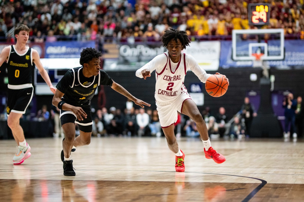 Central Catholic Roosevelt 6A Oregon boys basketball final 2024 Naji Saker-240