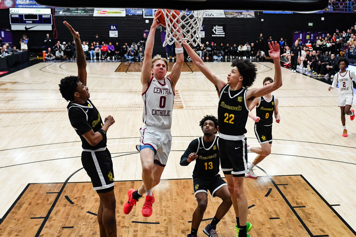 Central Catholic Roosevelt 6A Oregon boys basketball final 2024 Naji Saker-256