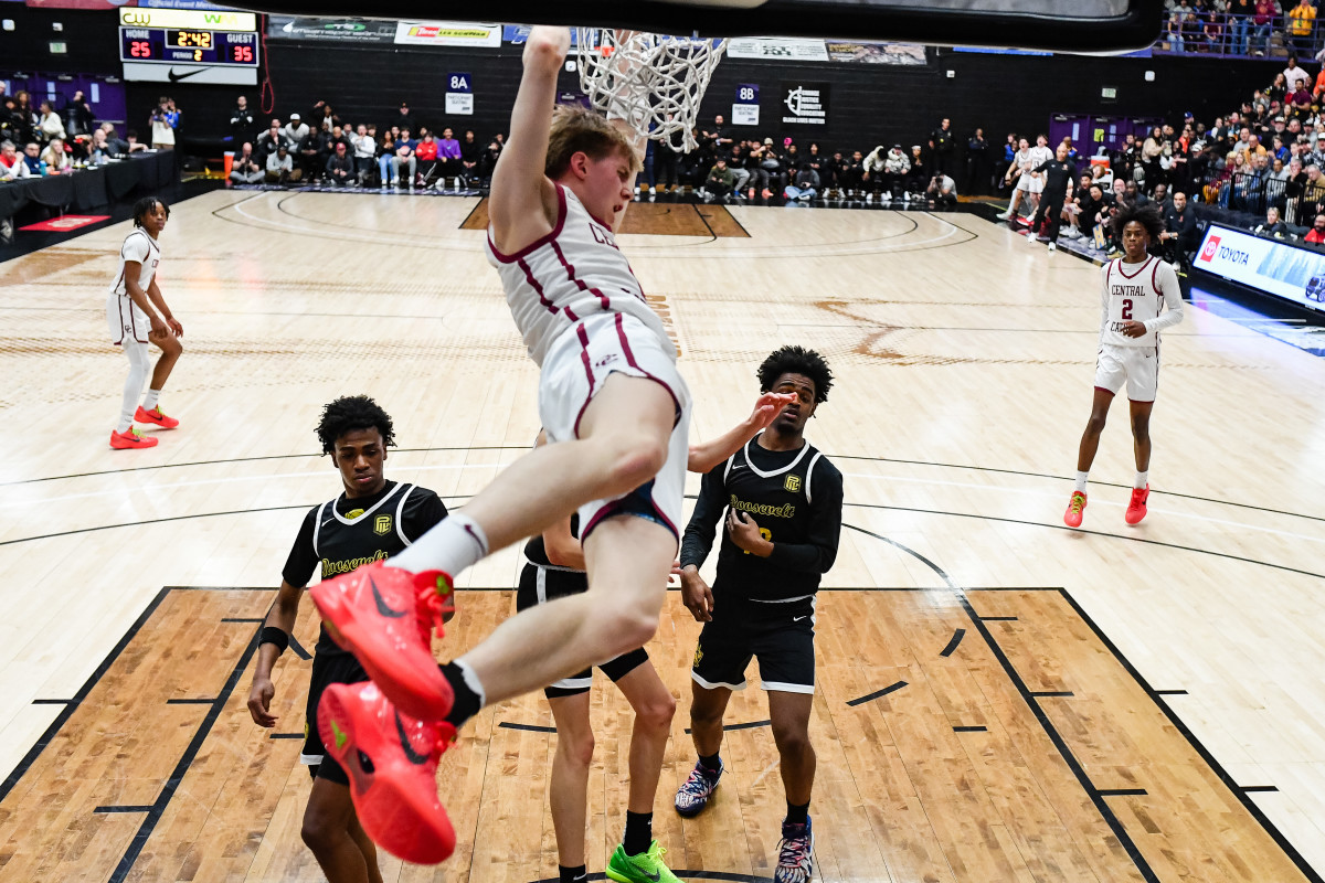 Central Catholic Roosevelt 6A Oregon boys basketball final 2024 Naji Saker-260