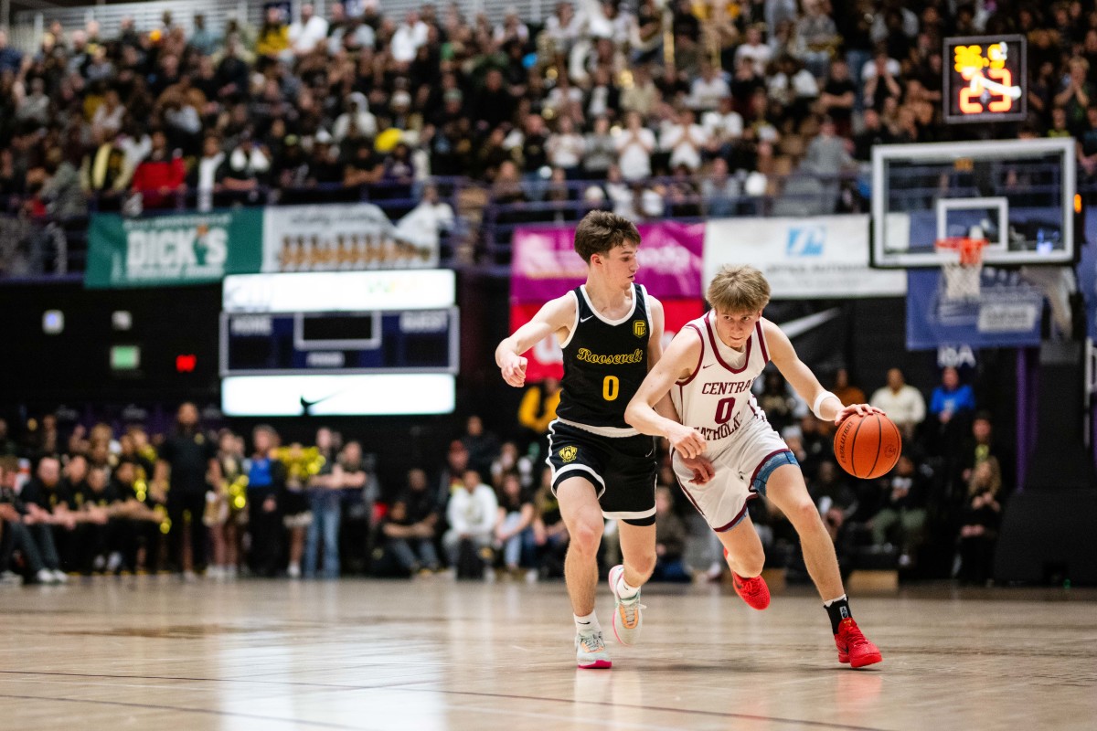 Central Catholic Roosevelt 6A Oregon boys basketball final 2024 Naji Saker-270