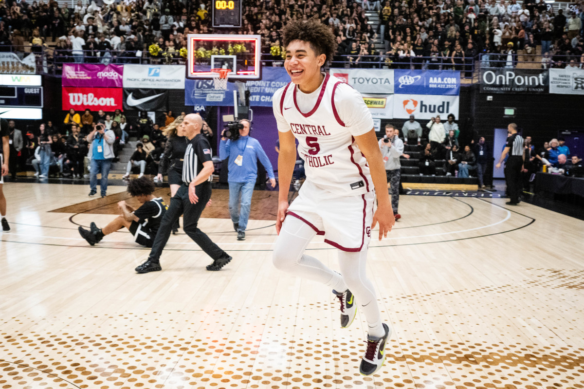 Central Catholic Roosevelt 6A Oregon boys basketball final 2024 Naji Saker-288